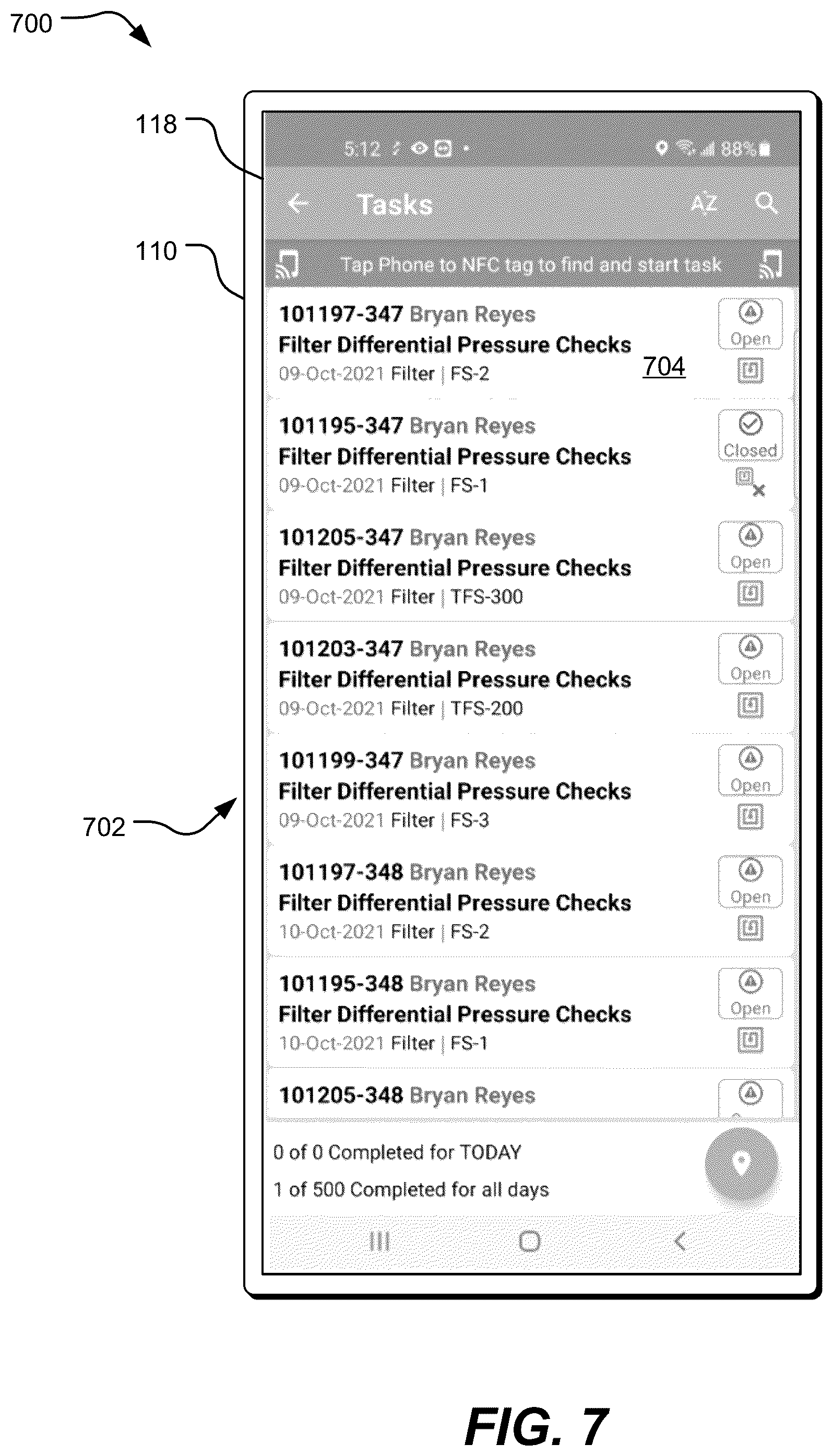 Patent US12367370 Figure 7 – Systems and methods for tracking facility assets