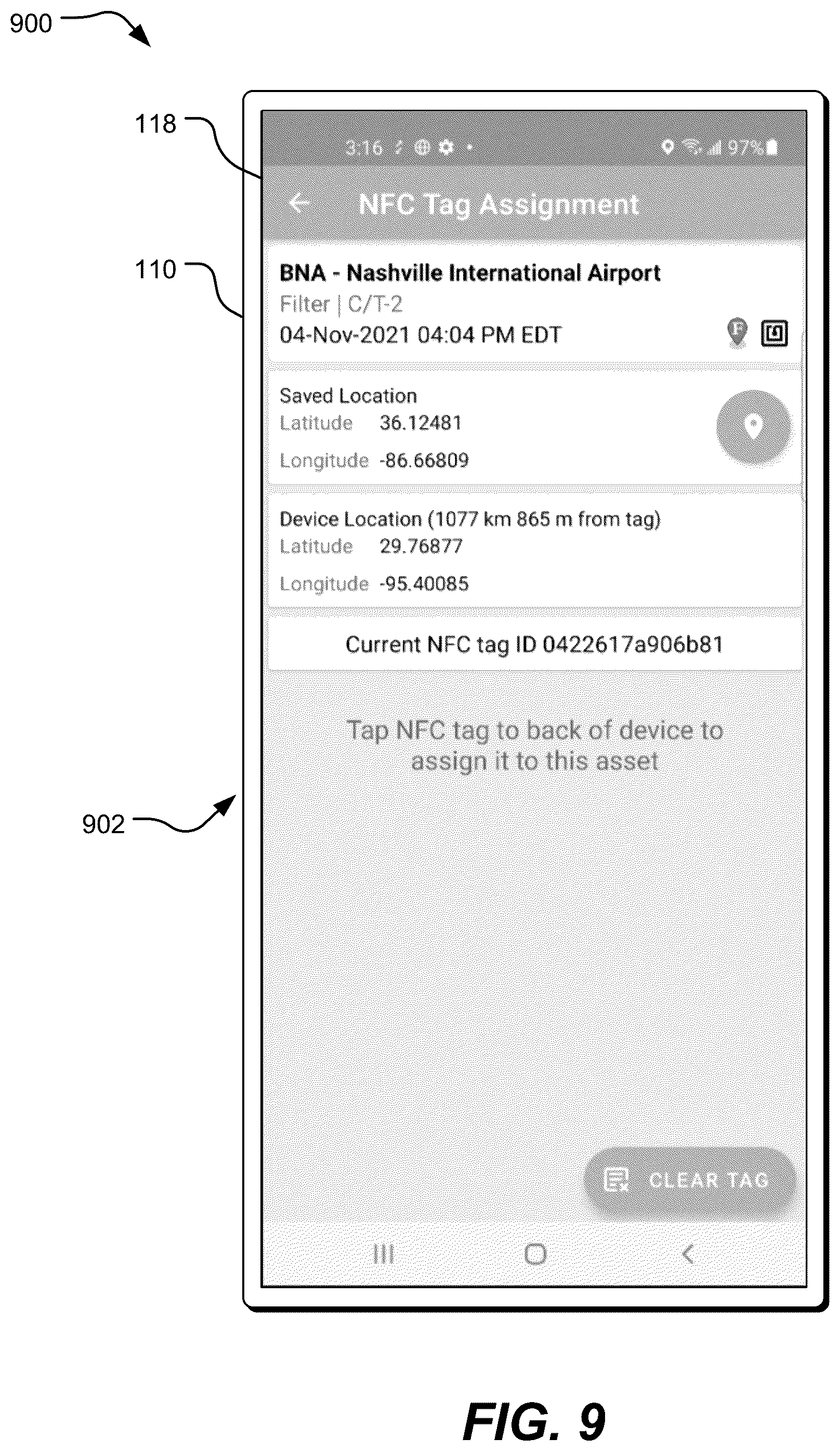 Patent US12367370 Figure 9 – Systems and methods for tracking facility assets