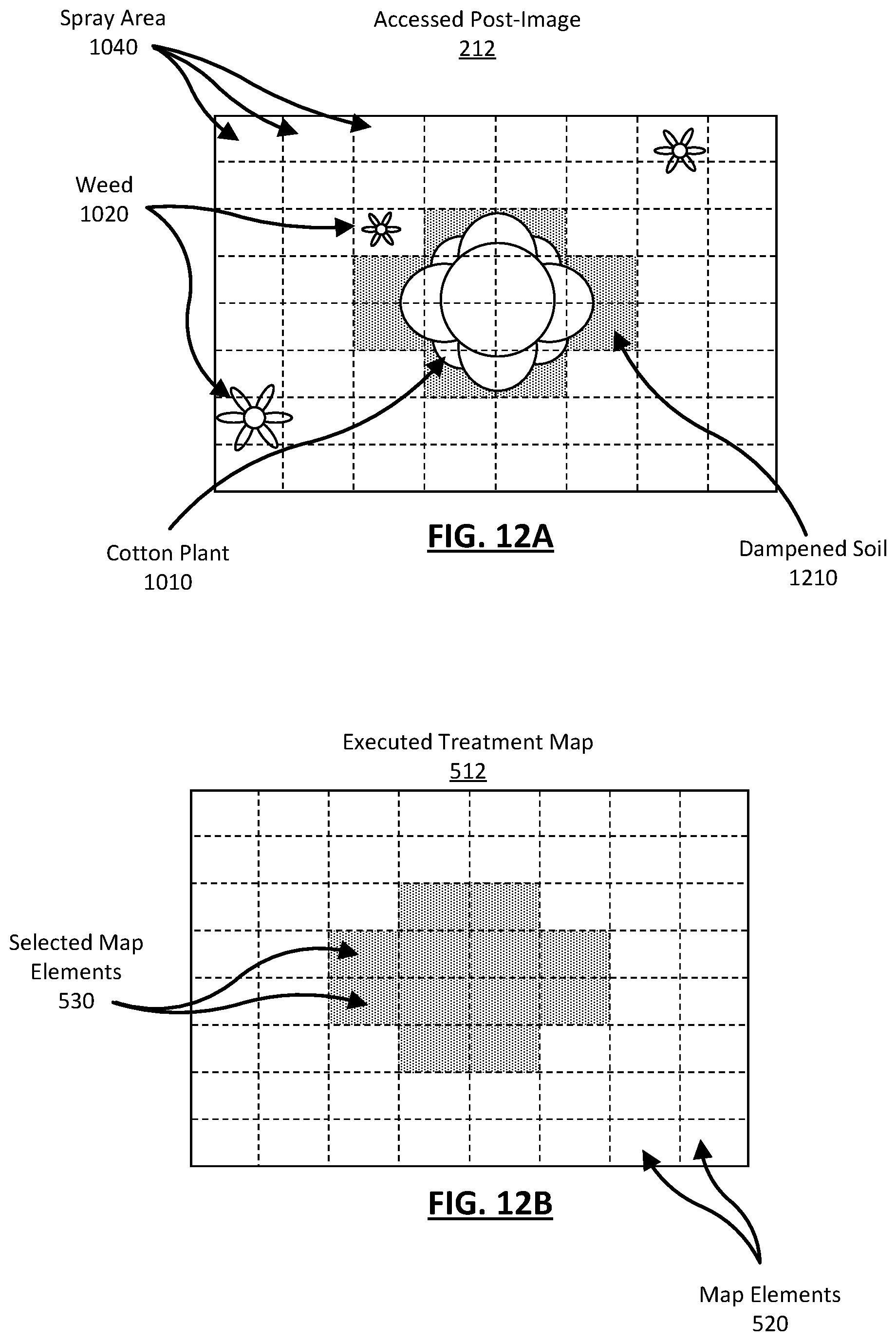 Patent US12367389 Figure 13 – Semantic segmentation to identify and treat plants in a field and verify the plant treatments