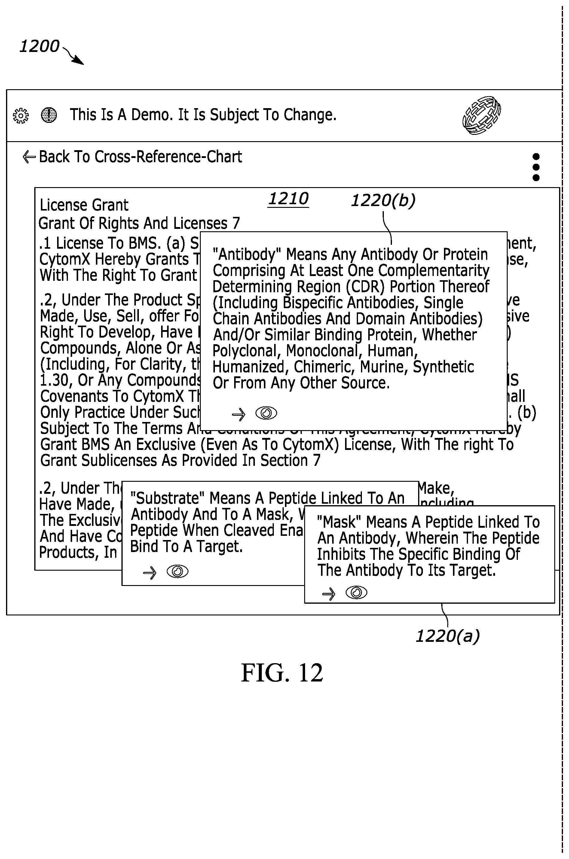 Patent US12367398 Figure 15 – Software-assisted system and method for locating, evaluating and creating market-standard documents