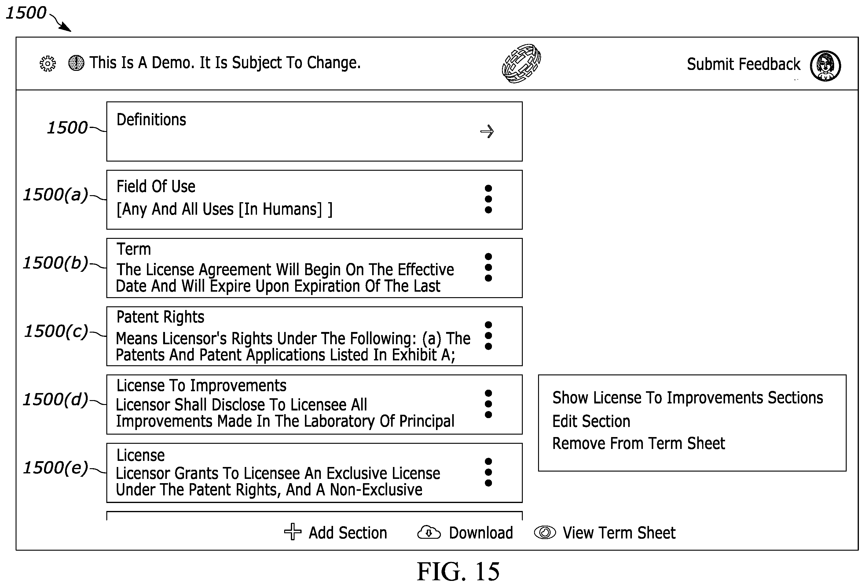 Patent US12367398 Figure 20 – Software-assisted system and method for locating, evaluating and creating market-standard documents