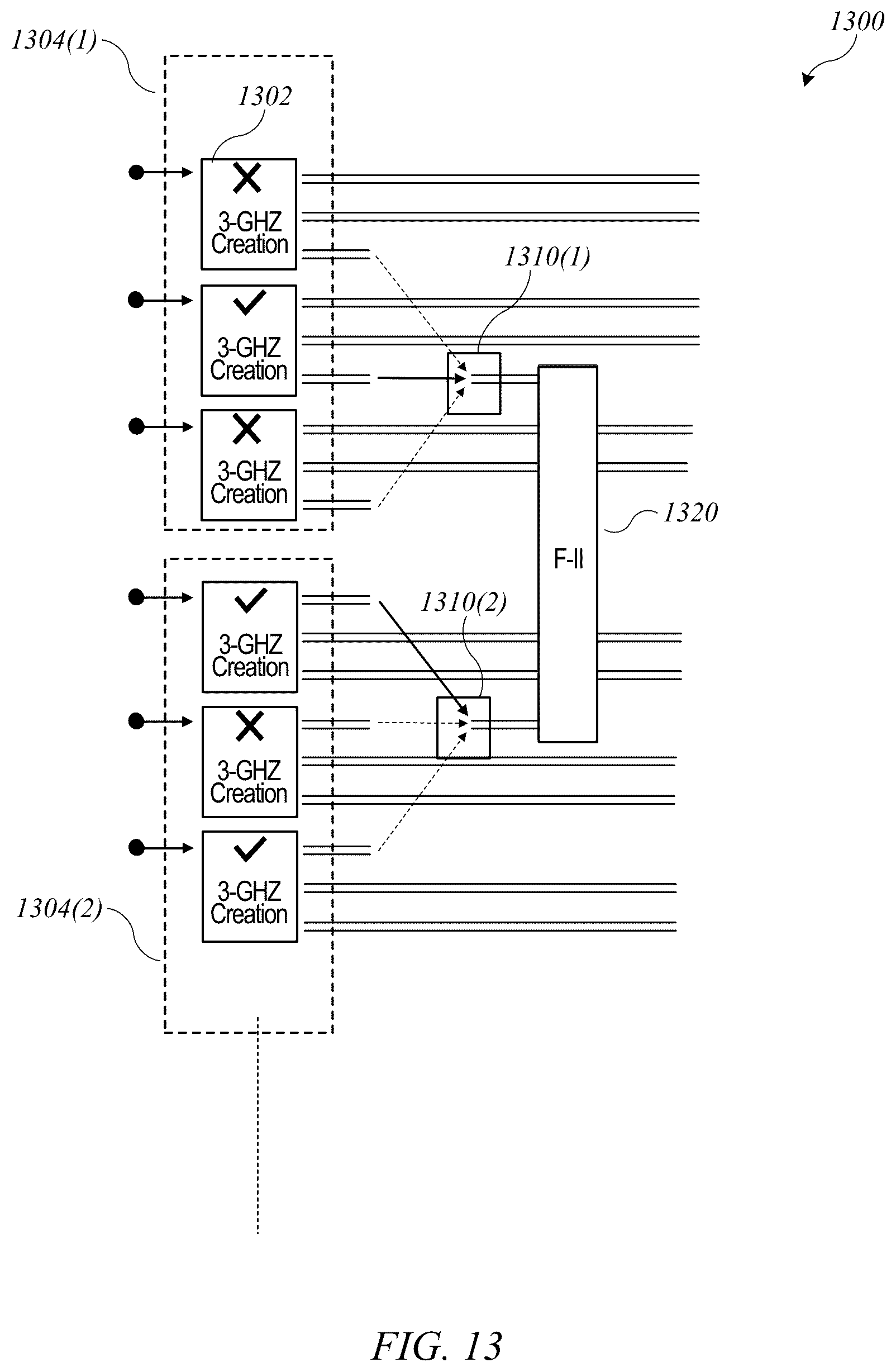 Patent US12367409 Figure 13 – Method and system for multiplexing signals