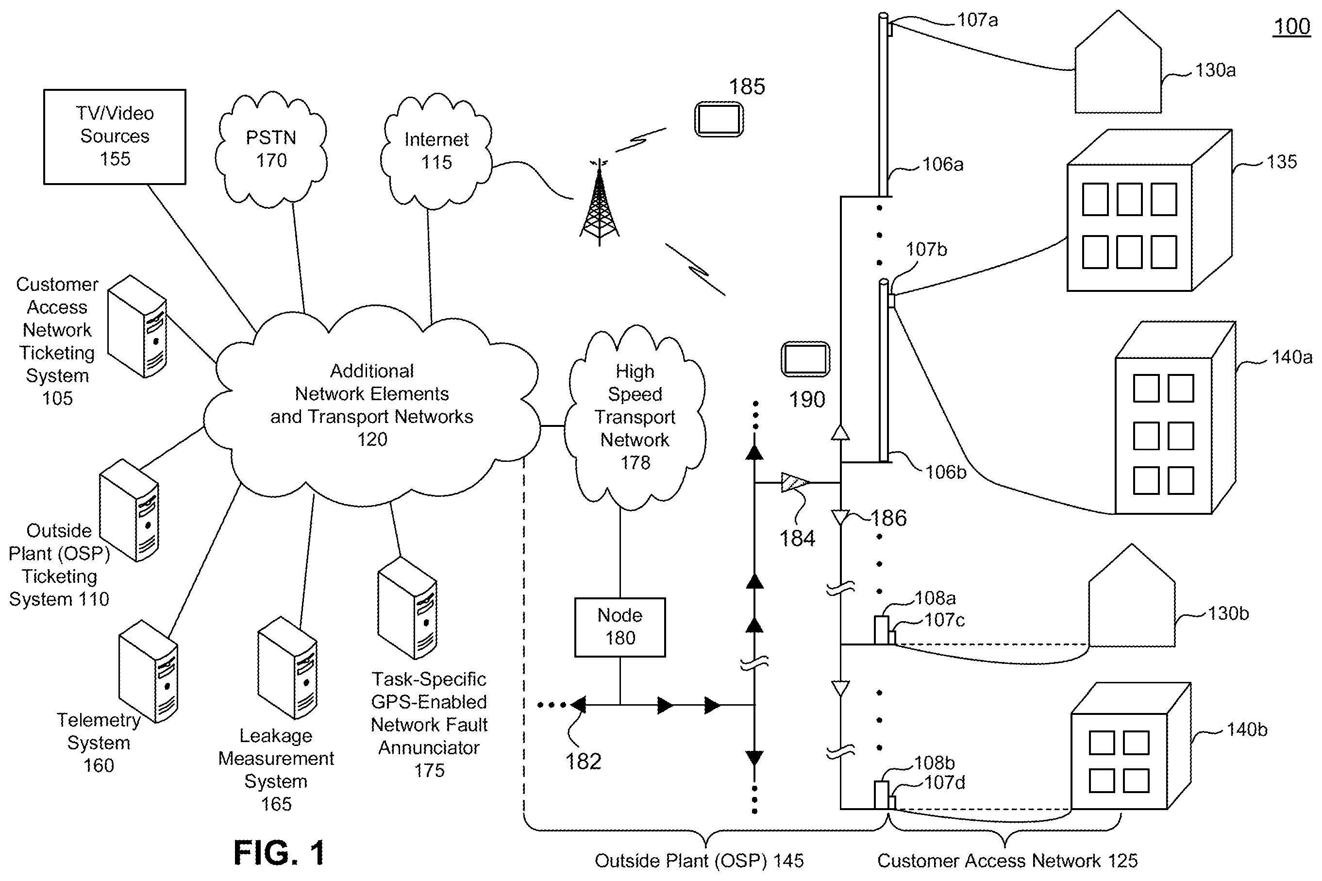 Patent US12367437 Figure 1 – Task-specific GPS-enabled network fault annunciator