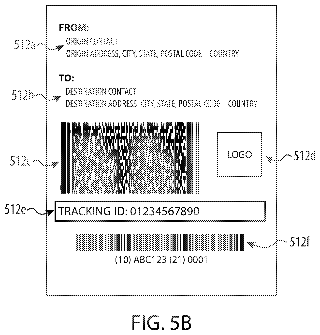 Patent US12367449 Figure 6 – Shipping items using an electronic shipping label device