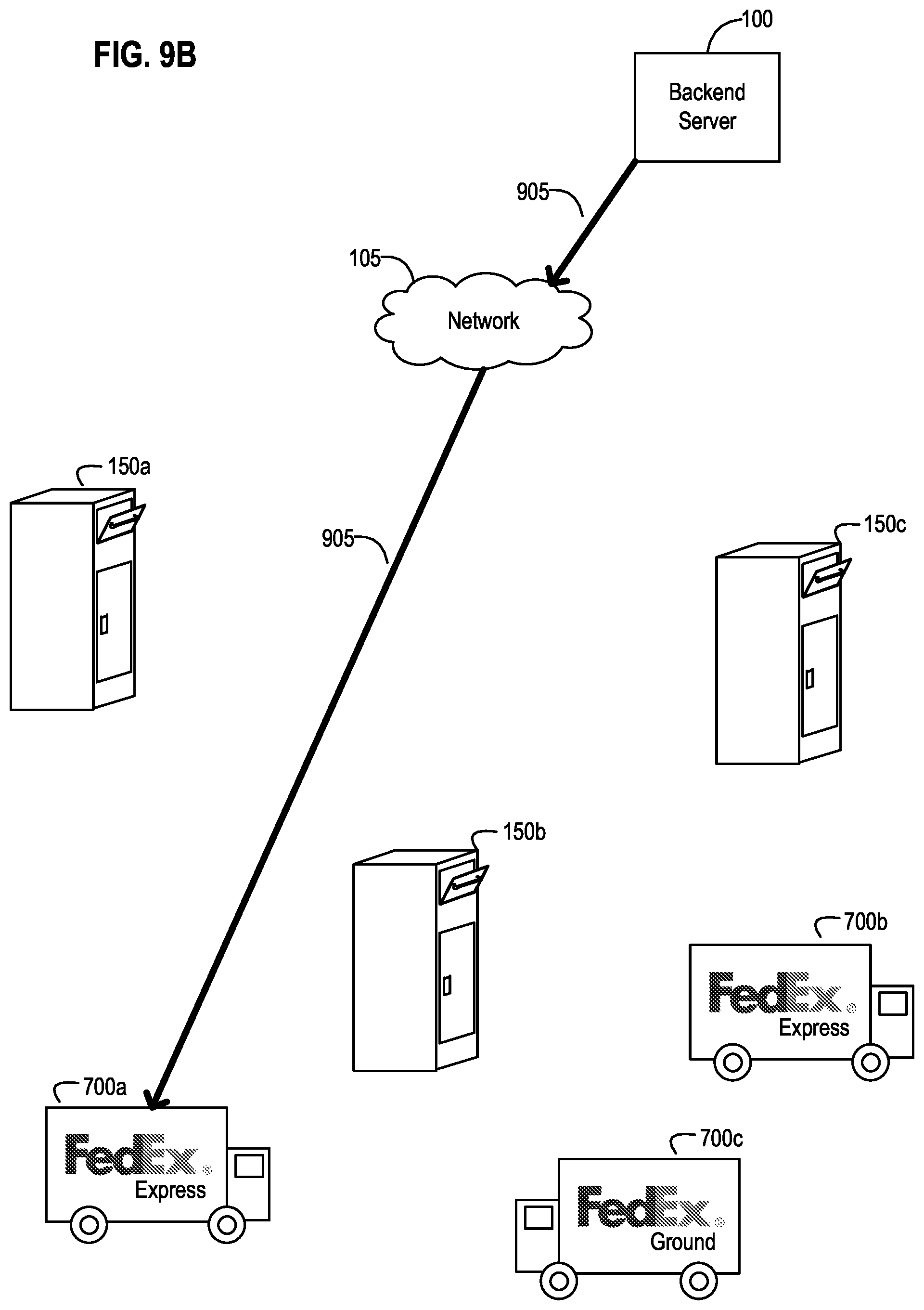 Patent US12367453 Figure 10 – Enhanced connected logistics receptacle apparatus, systems, and methods that selectively retrieve and report event information to a backend server to initiate a dispatched logistics operation related to a delivery item