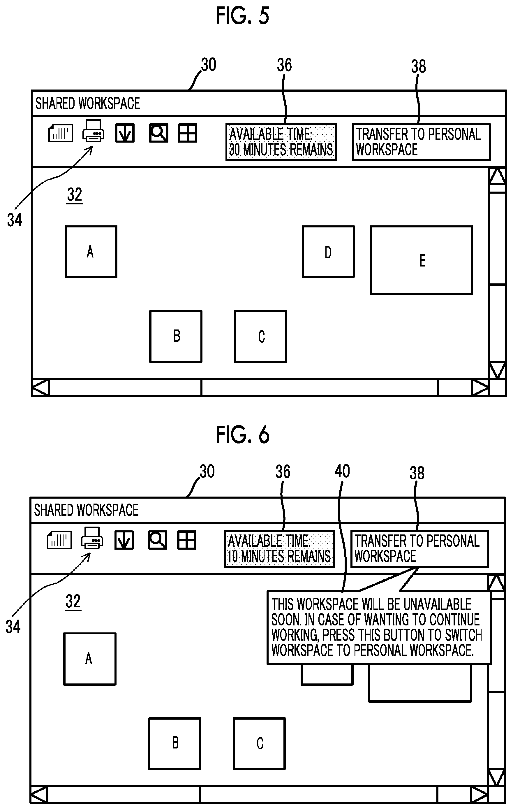 Patent US12367459 Figure 3 – Information processing apparatus, non-transitory computer readable medium storing program, and information processing method for transferring object between personal and shared workspaces