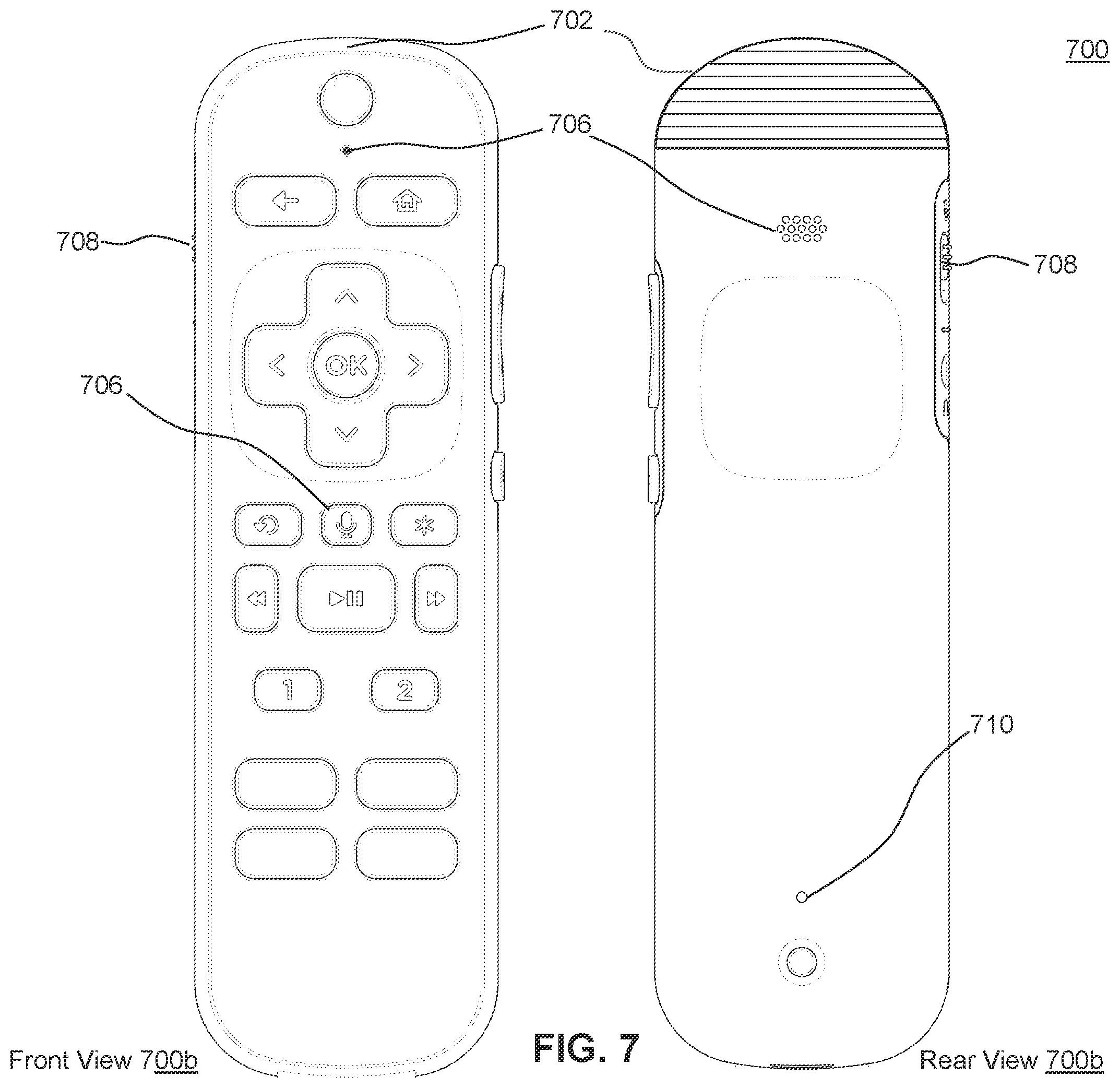 Patent US12367477 Figure 7 – Secure payment using a radio frequency identification (RFID) enabled remote control