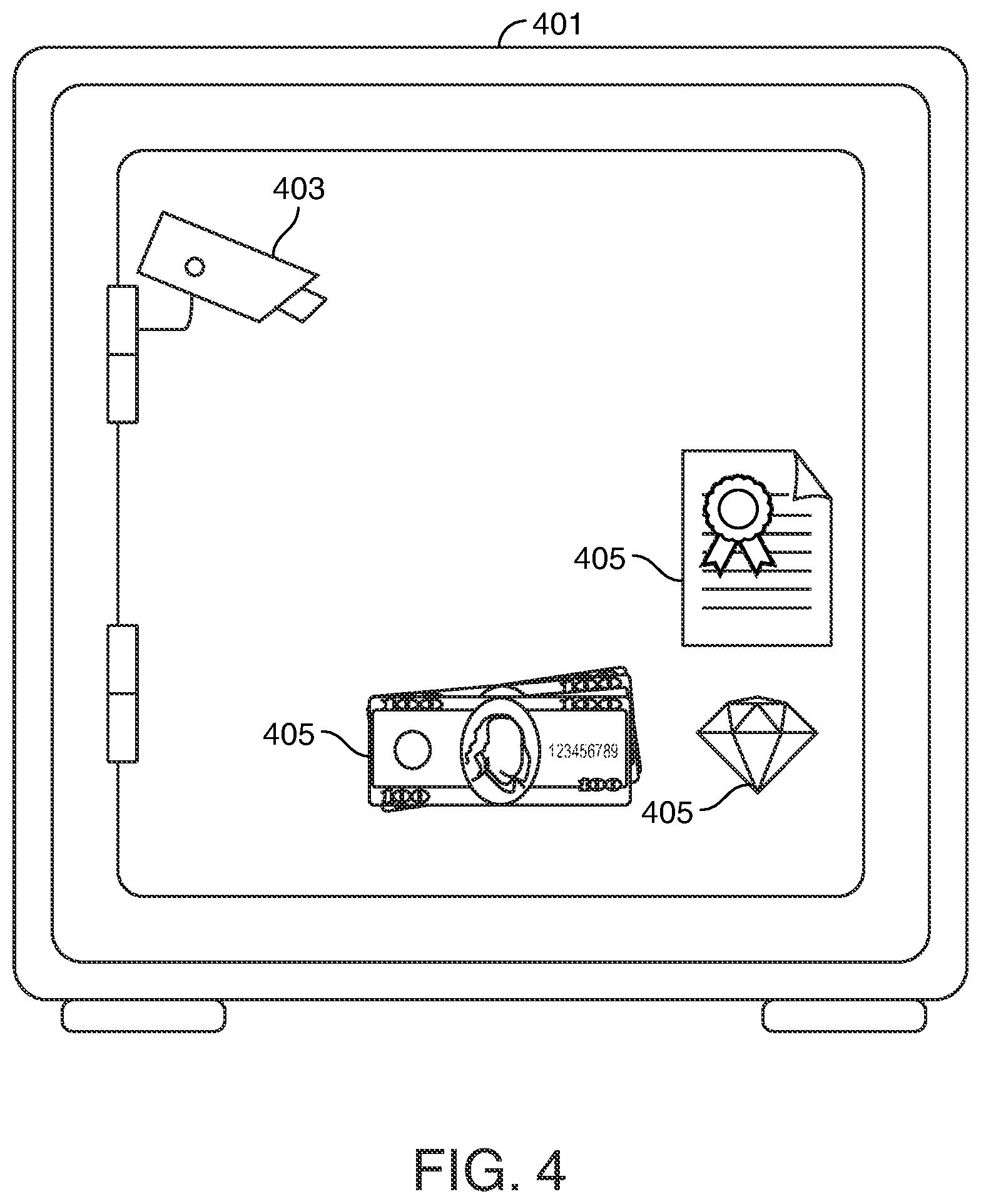 Patent US12367491 Figure 4 – Intelligent method and apparatus to validate safe deposit box leveraging spatial computing LiDAR technology