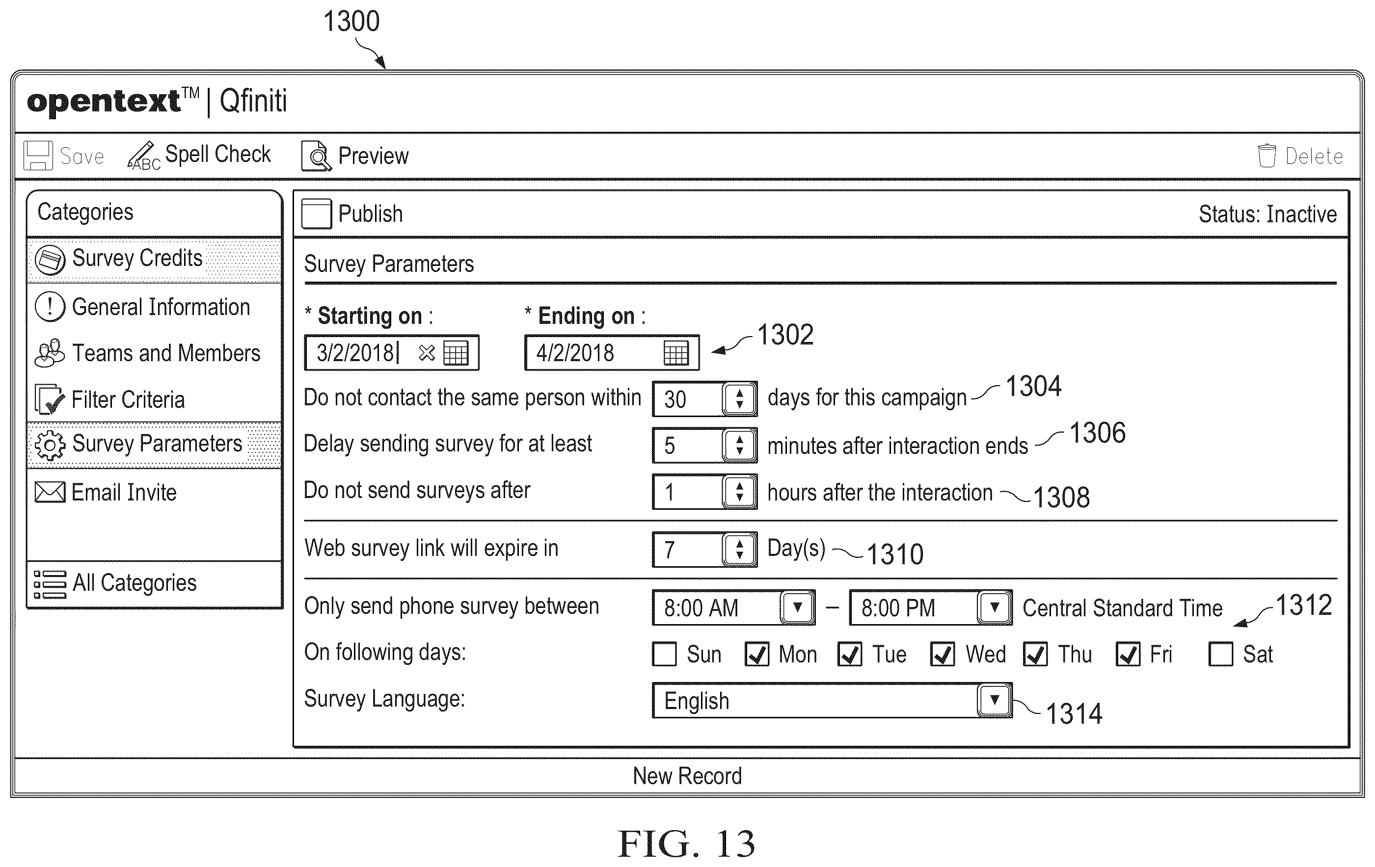 Patent US12367506 Figure 13 – Data processing systems and methods for controlling an automated survey system