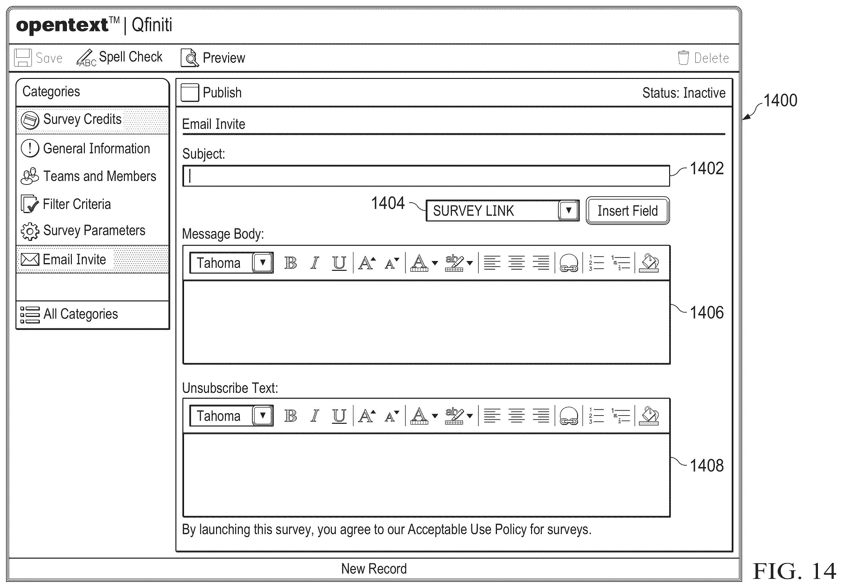 Patent US12367506 Figure 14 – Data processing systems and methods for controlling an automated survey system
