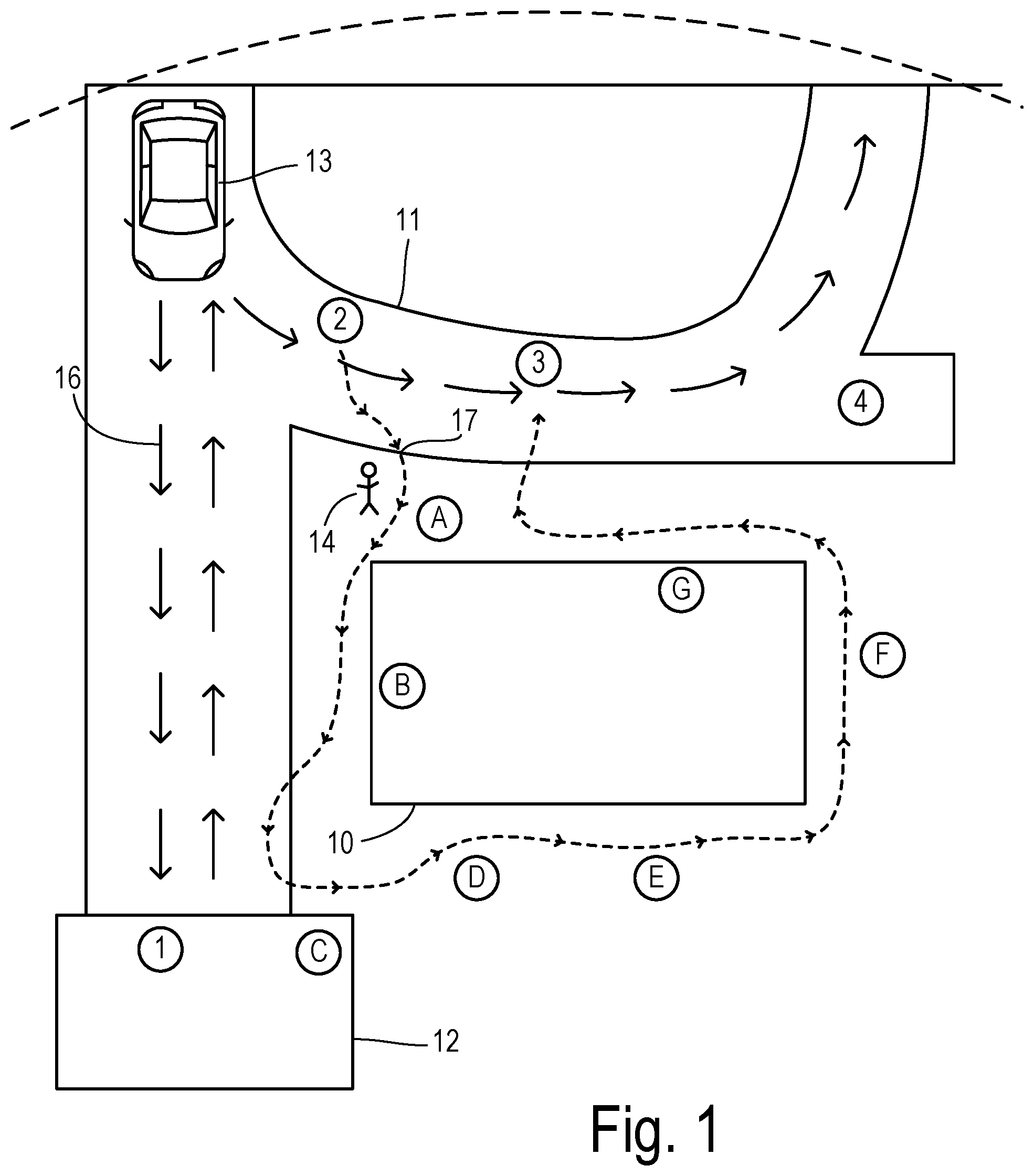 Patent US12367537 — Guided home security inspection policing service — Figure 1