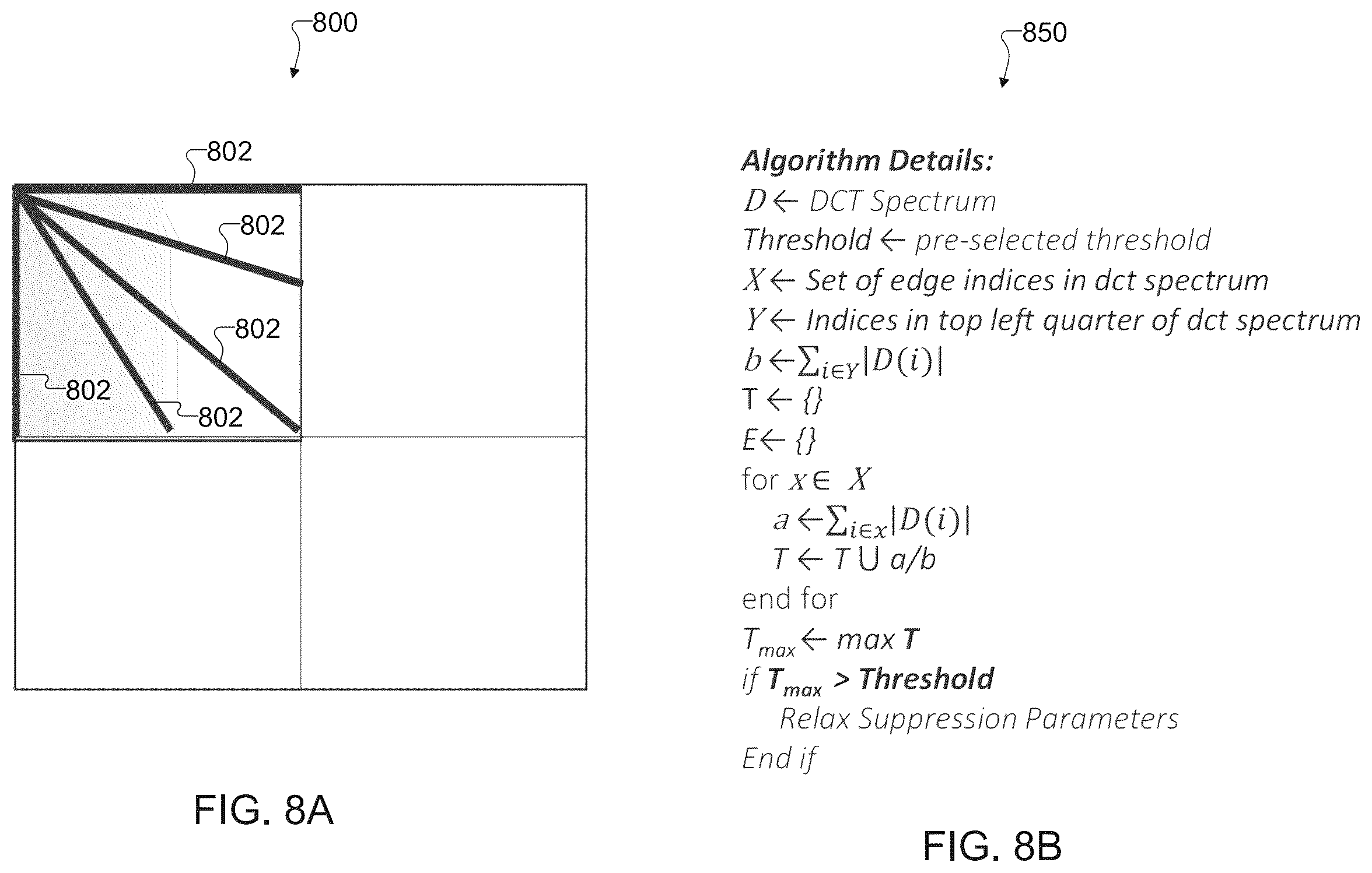 Patent US12367550 Figure 8 – System and method for adaptive discrete cosine transform (DCT) noise filtering for digital images