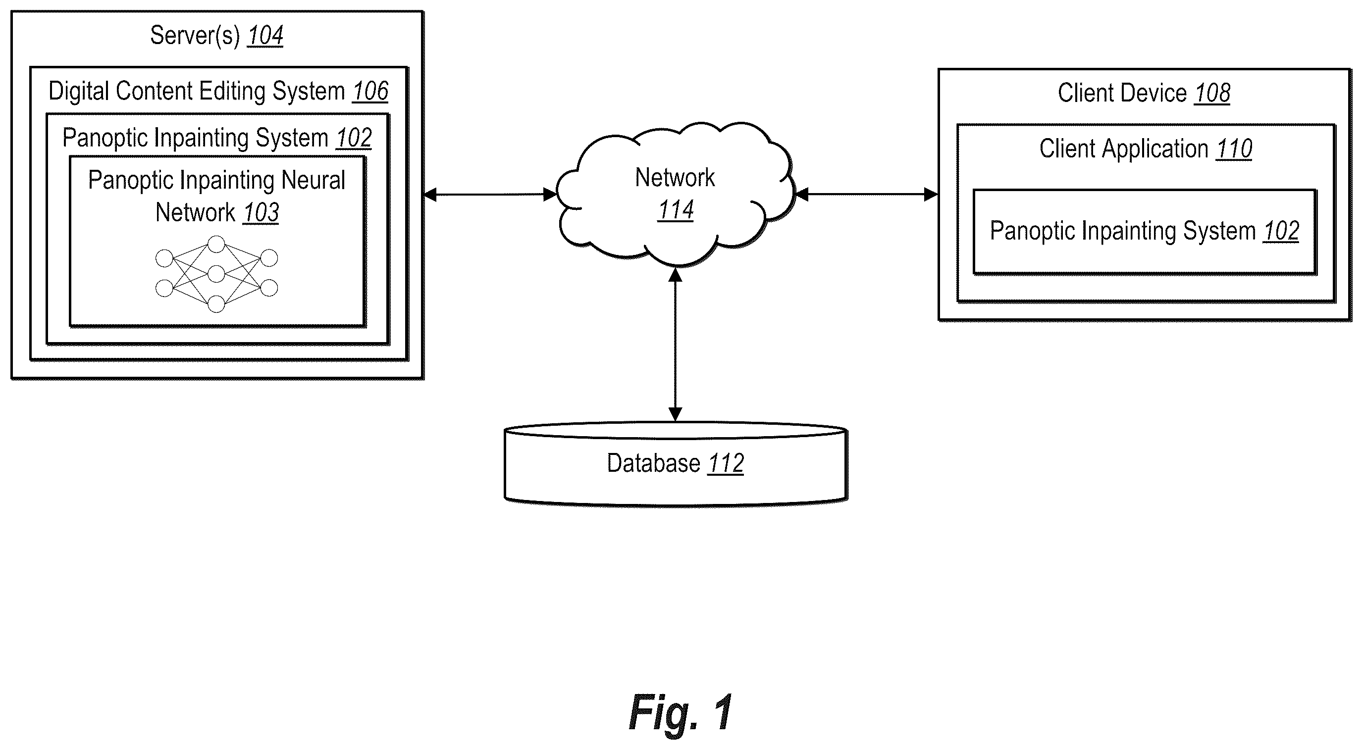 Patent US12367562 Figure 1 – Iteratively modifying inpainted digital images based on changes to panoptic segmentation maps