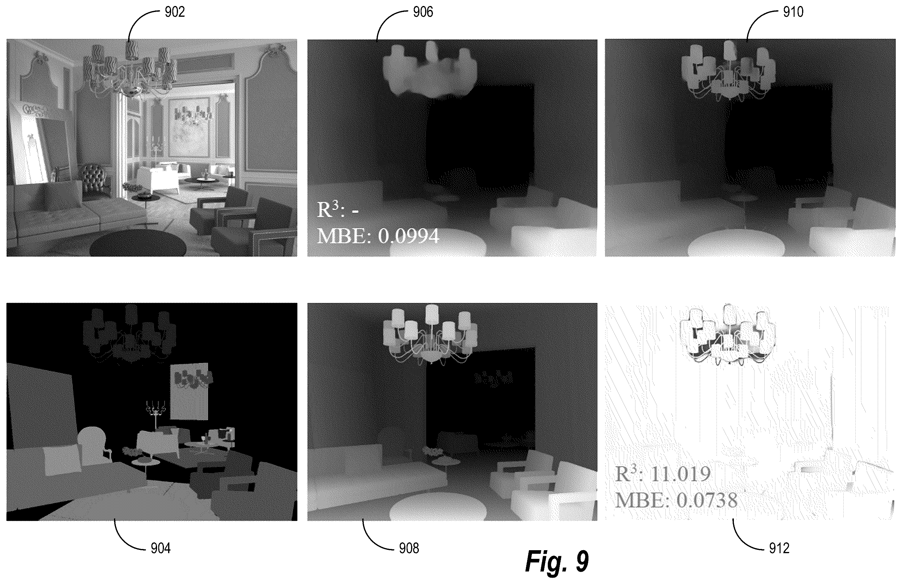 Patent US12367585 Figure 9 – Utilizing machine learning models to generate refined depth maps with segmentation mask guidance