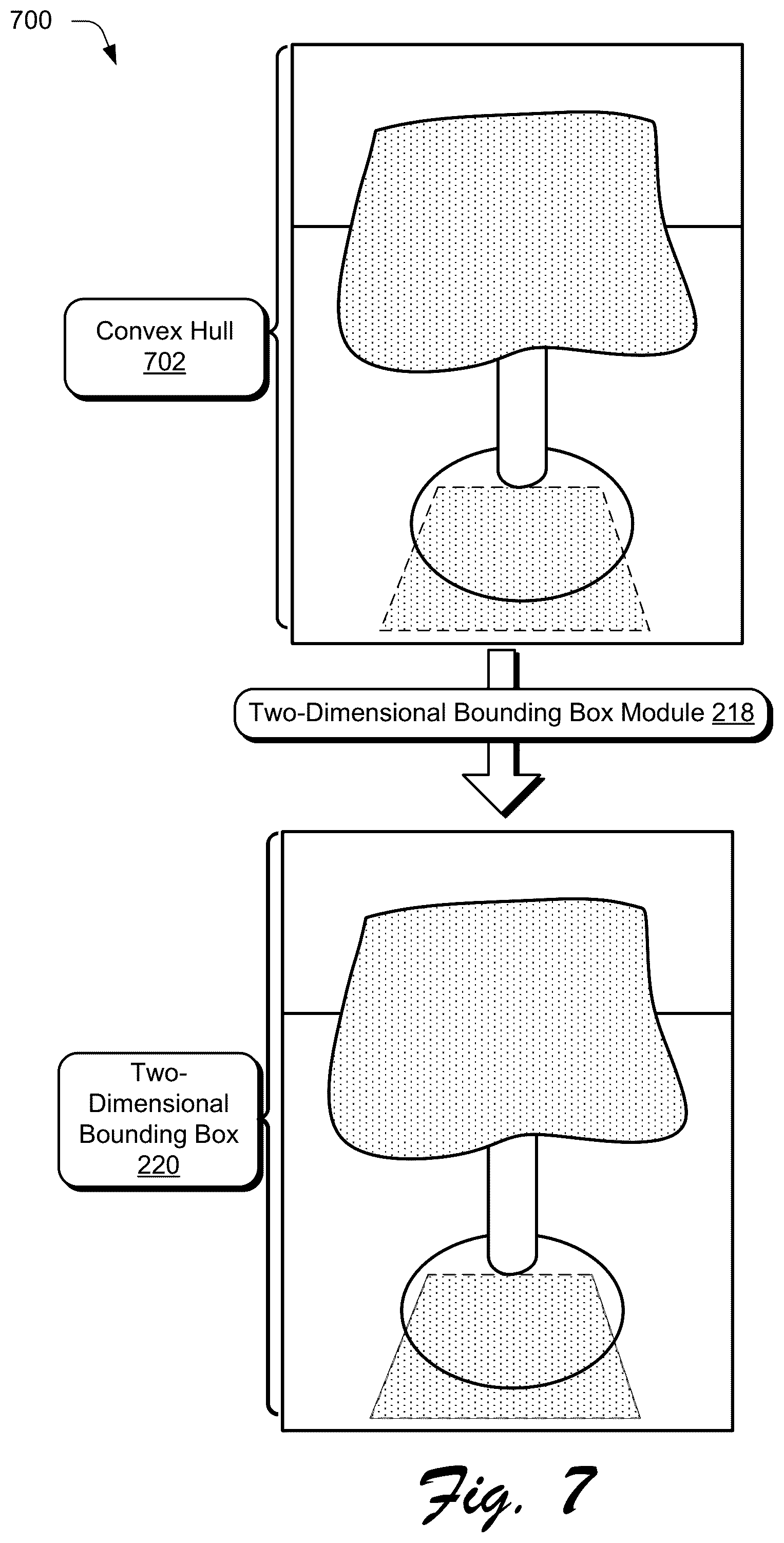 Patent US12367590 Figure 5 – Physical object boundary detection techniques and systems