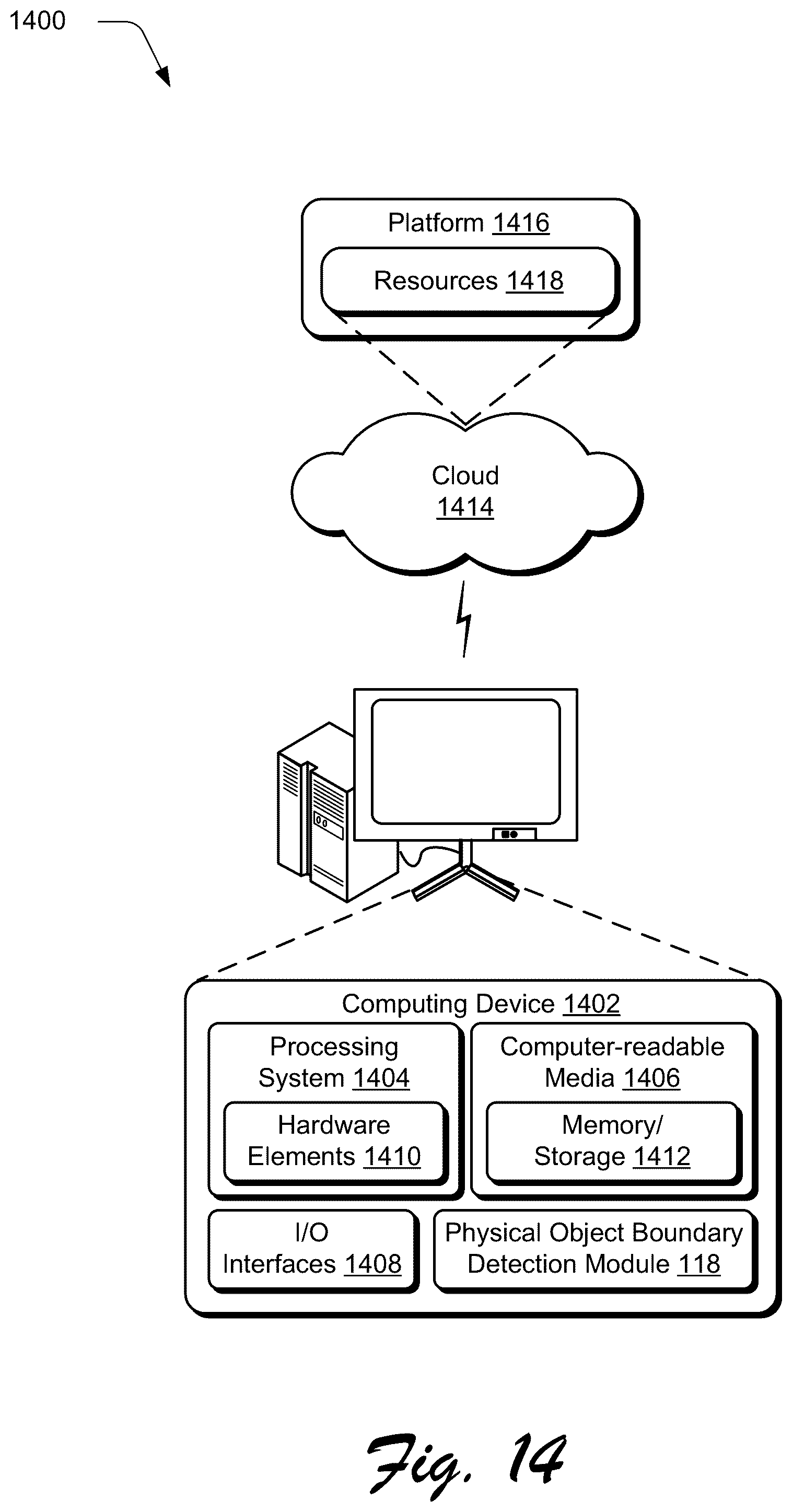 Patent US12367590 Figure 12 – Physical object boundary detection techniques and systems