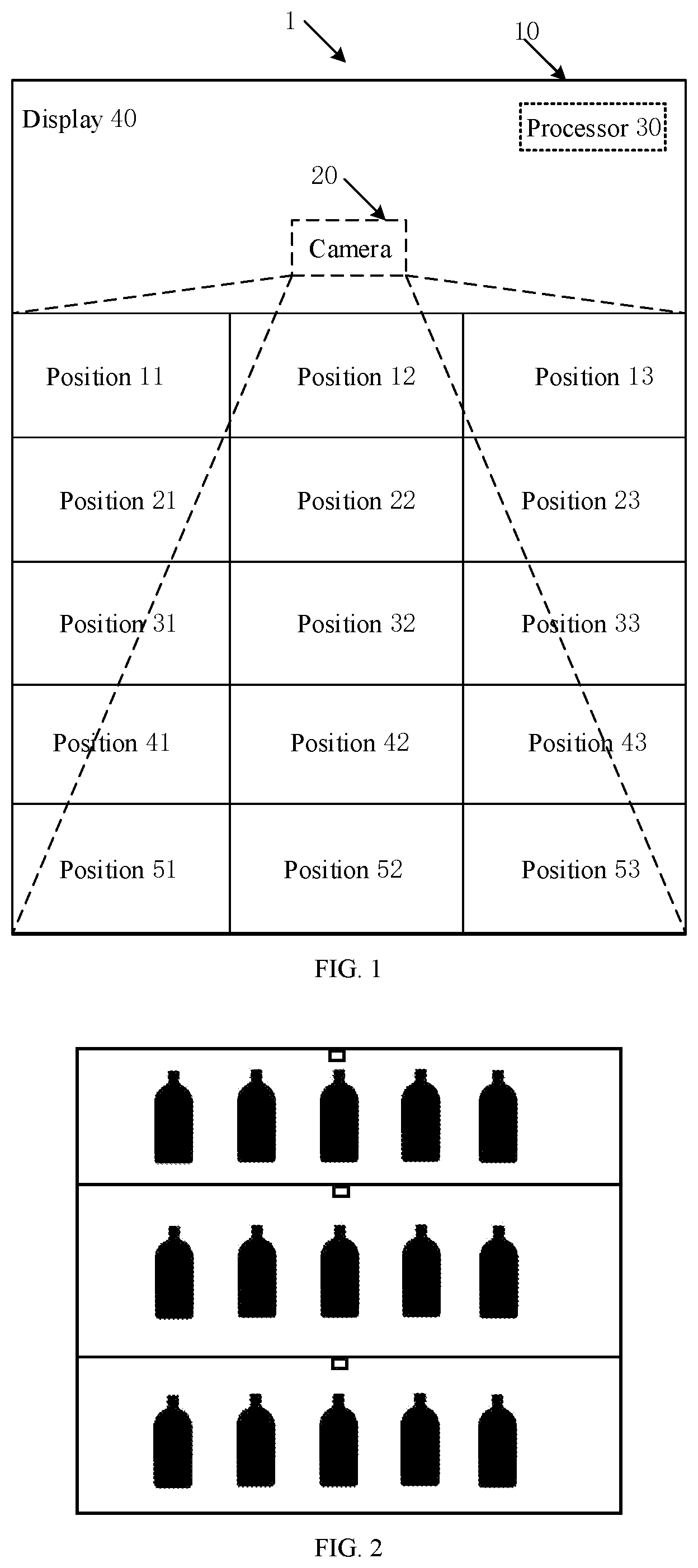 Patent US12367593 Figure 1 – Methods and apparatuses for determining statuses of positions on shelves, shelves and non-transitory computer-readable storage media