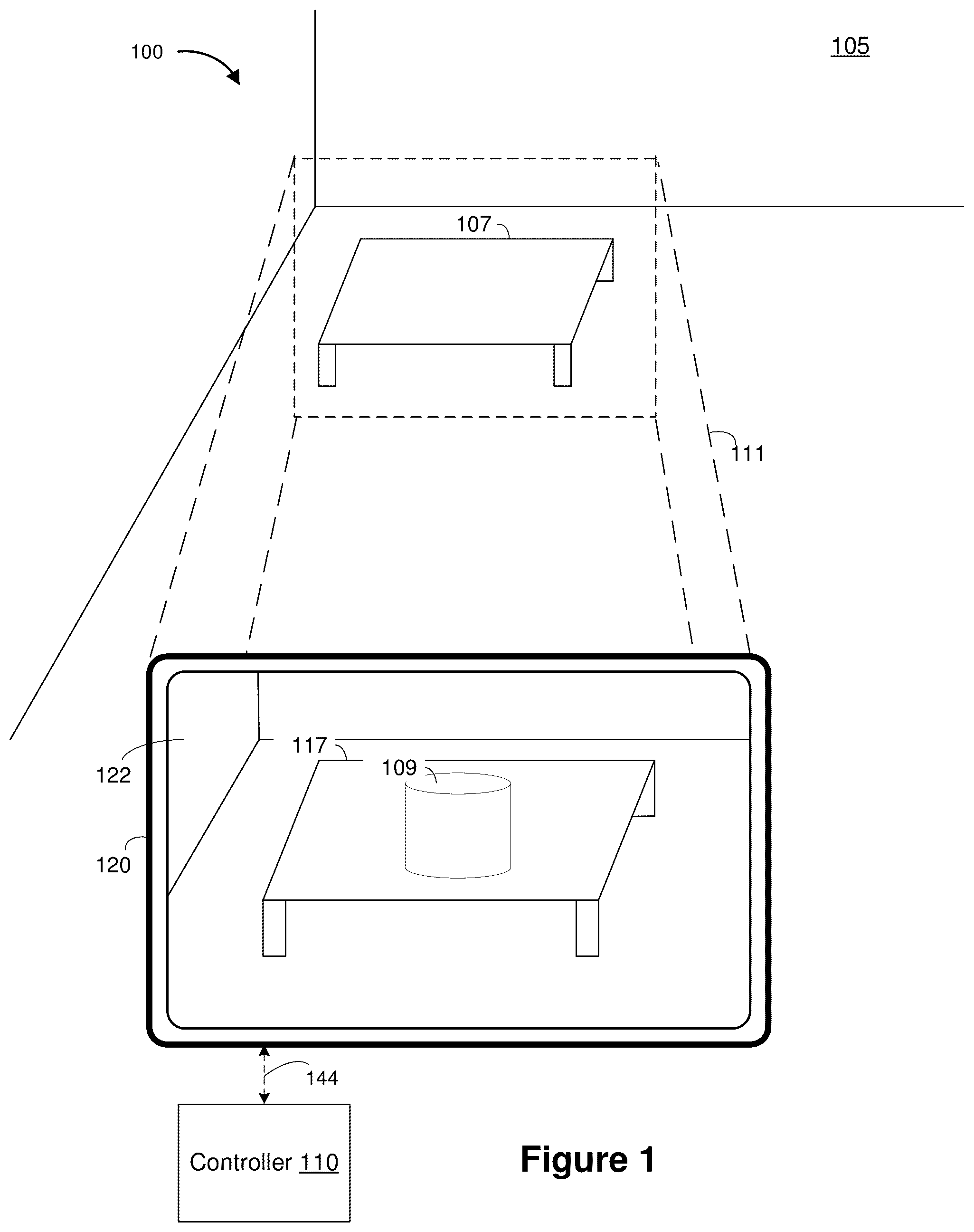 Patent US12367603 Figure 1 – Localization based on detected spatial features