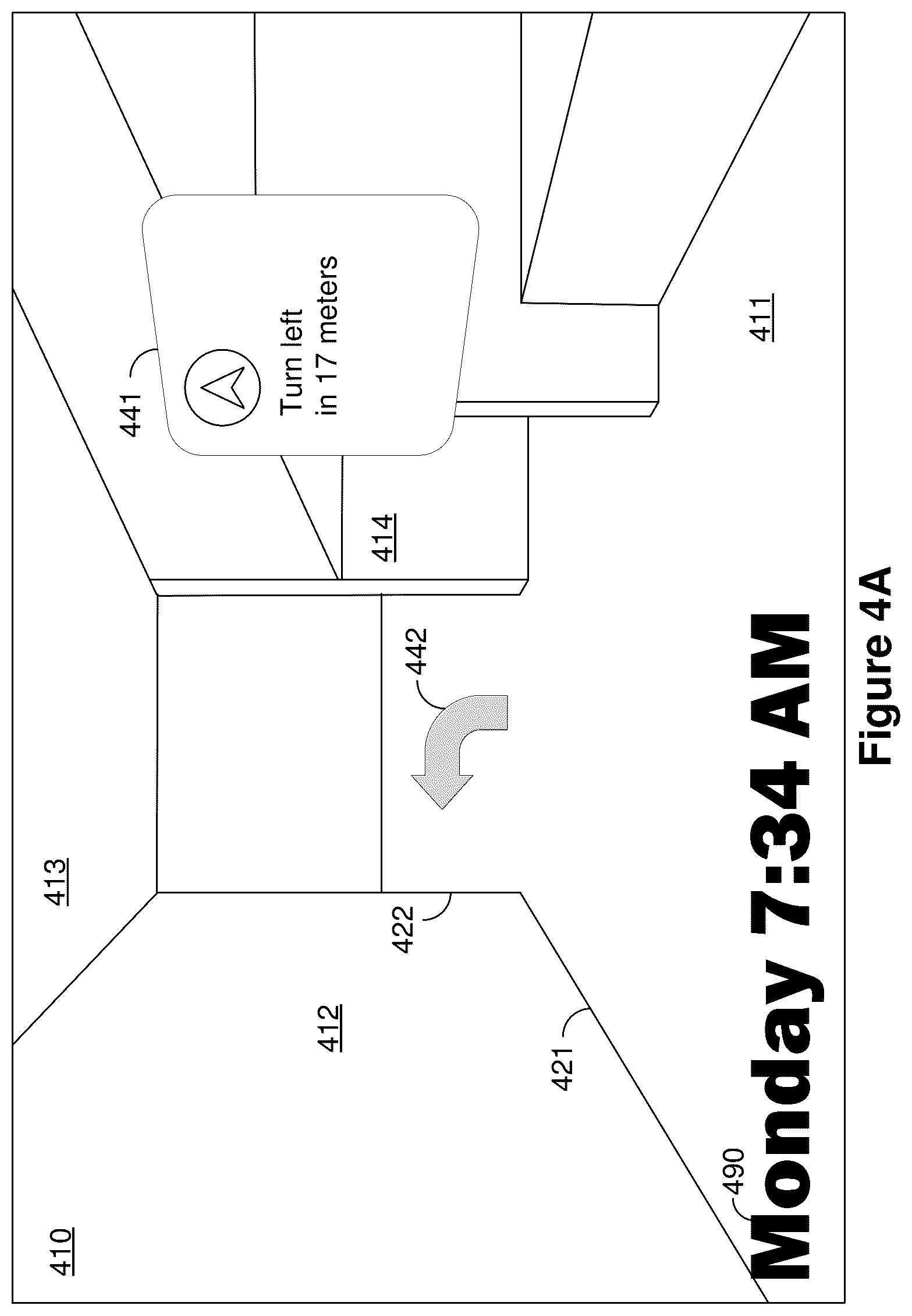 Patent US12367603 Figure 4 – Localization based on detected spatial features