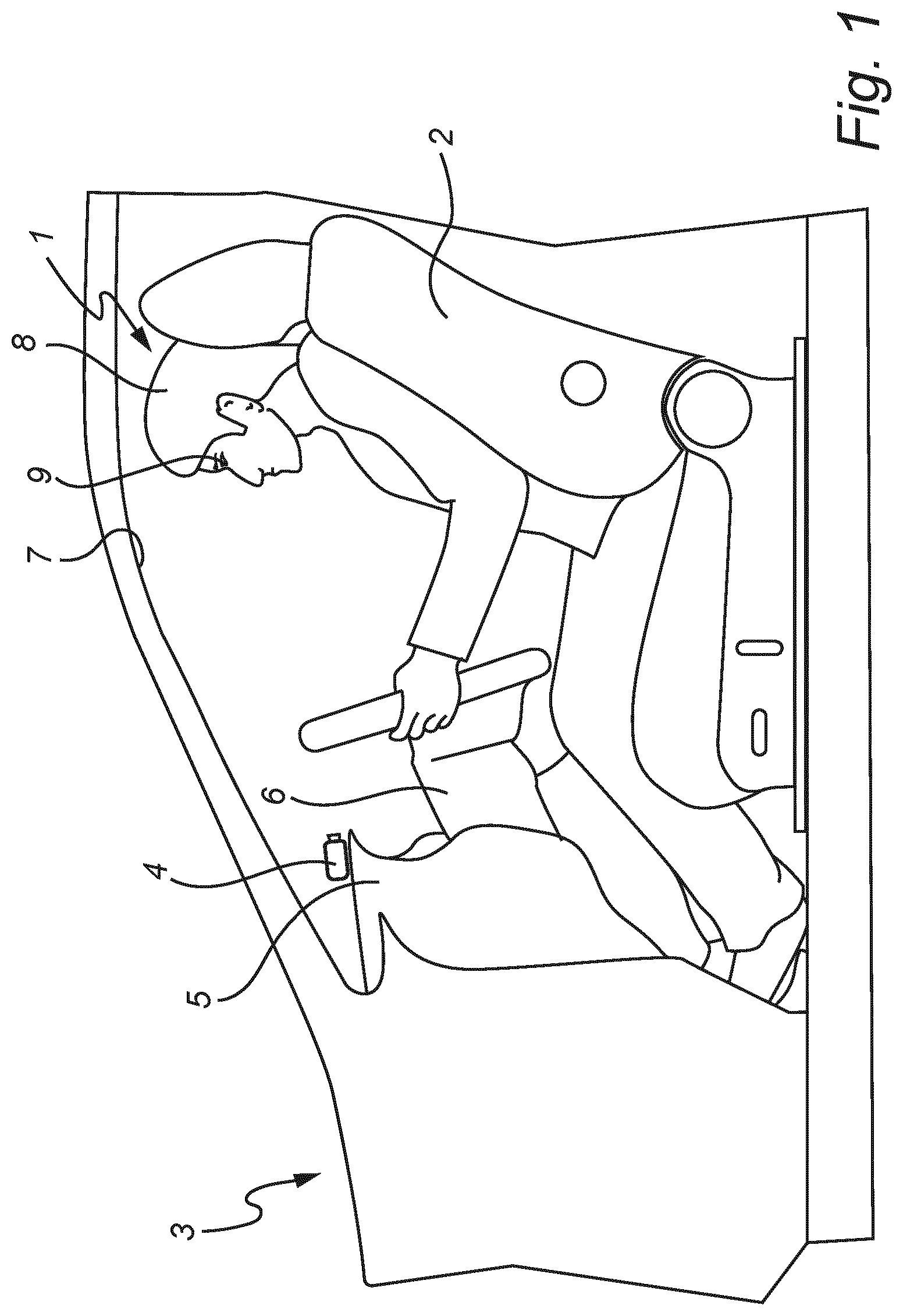 Patent US12367608 Figure 1 – Determination of gaze direction