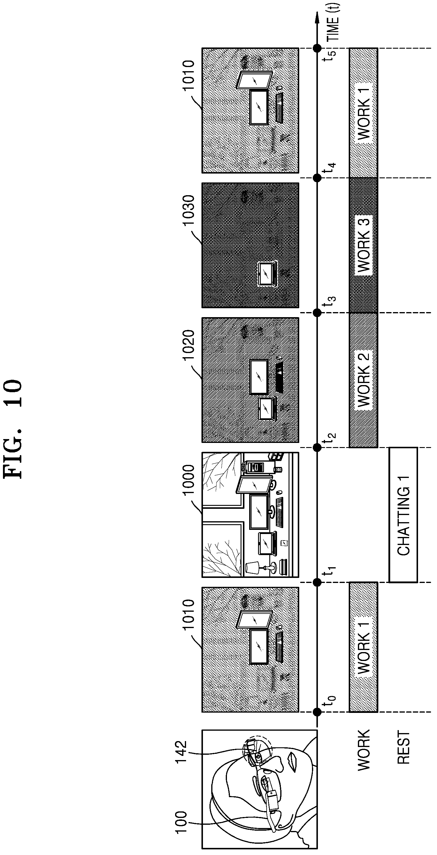 Patent US12367615 Figure 10 – Augmented reality device for blurring images and operating method thereof