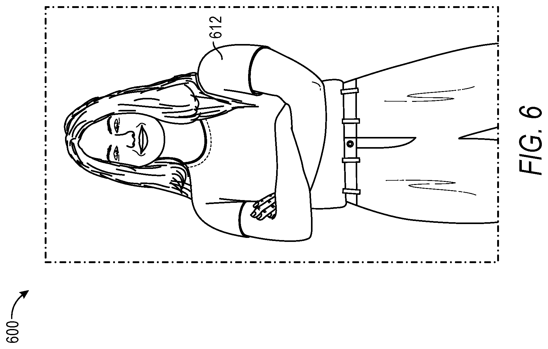 Patent US12367616 Figure 6 – Controlling interactive fashion based on facial expressions