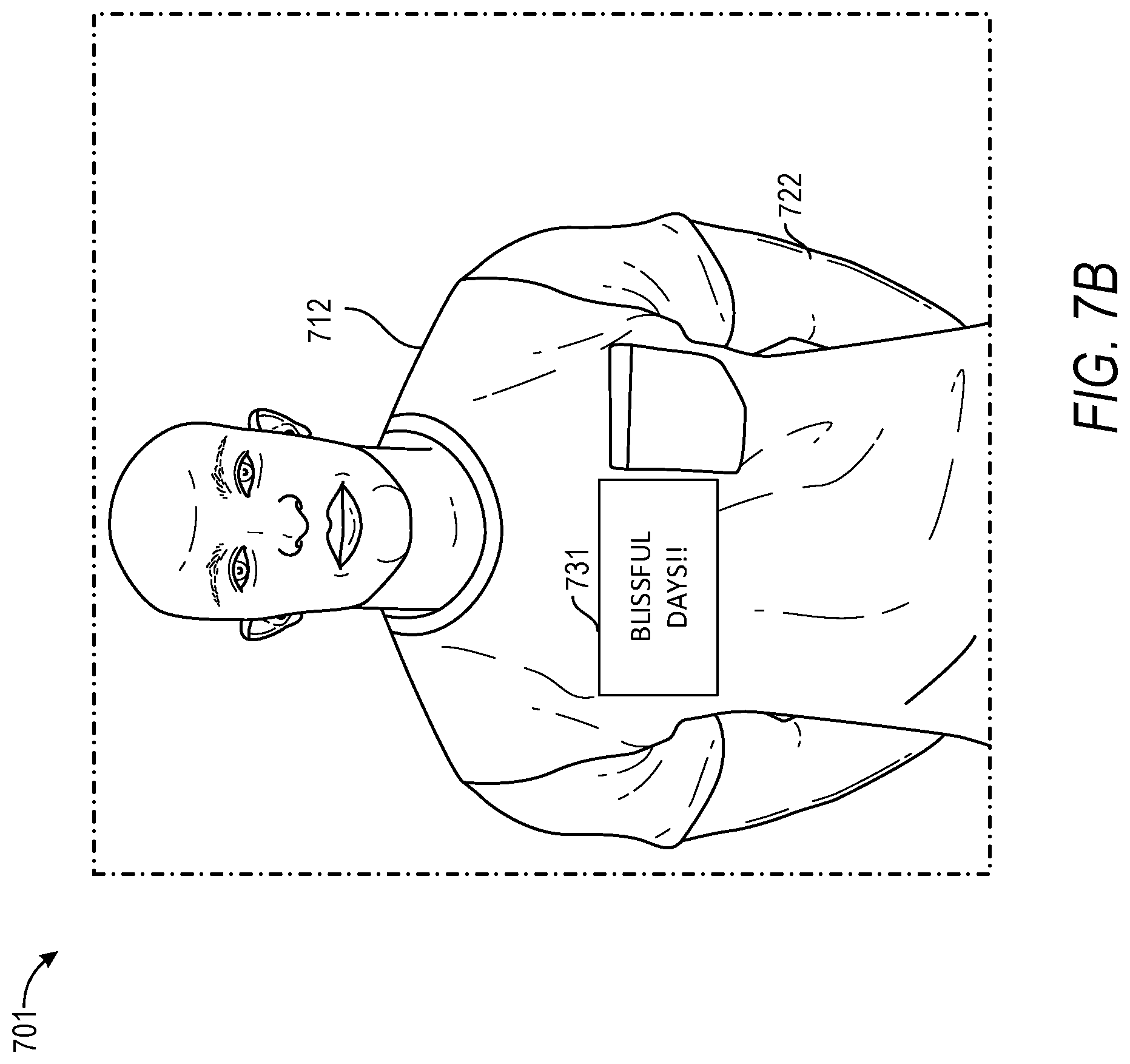 Patent US12367616 Figure 8 – Controlling interactive fashion based on facial expressions