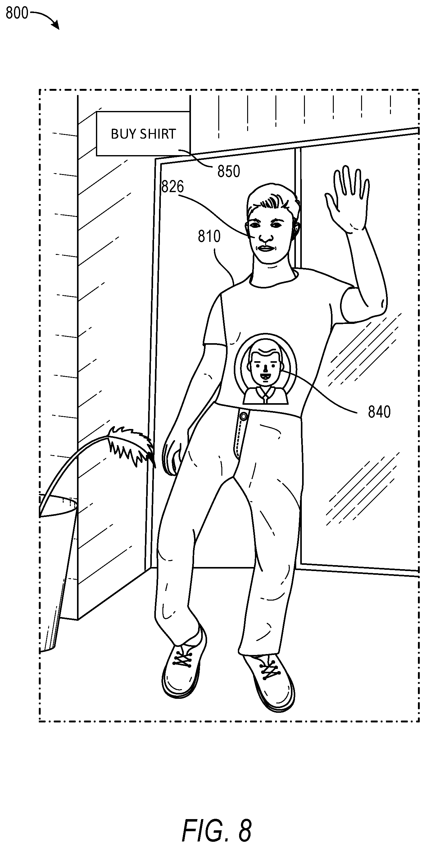 Patent US12367616 Figure 9 – Controlling interactive fashion based on facial expressions