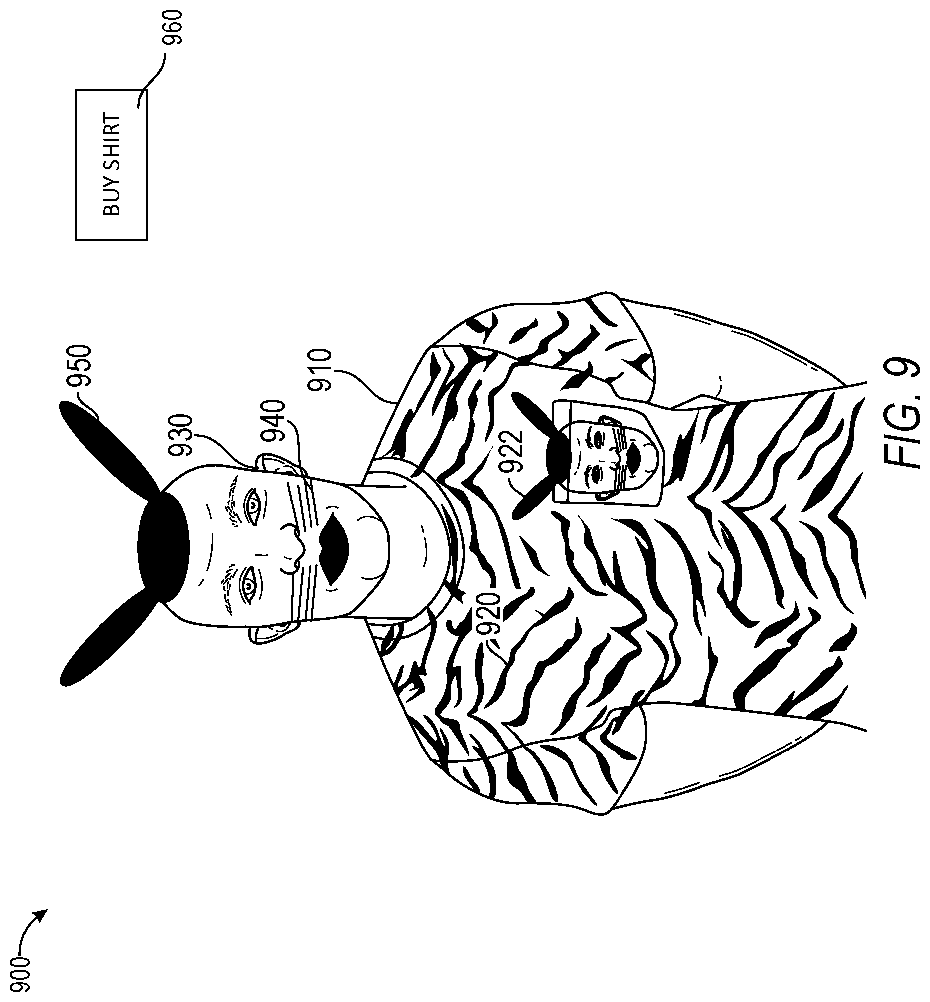 Patent US12367616 Figure 10 – Controlling interactive fashion based on facial expressions