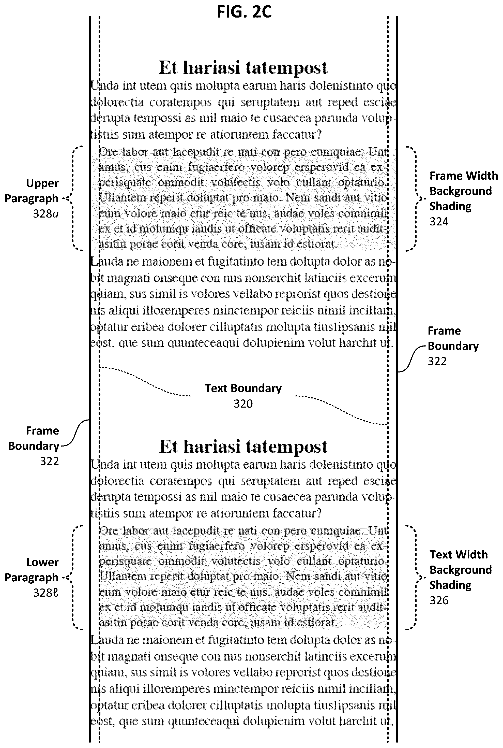 Patent US12367625 Figure 5 – Text border tool and enhanced corner options for background shading