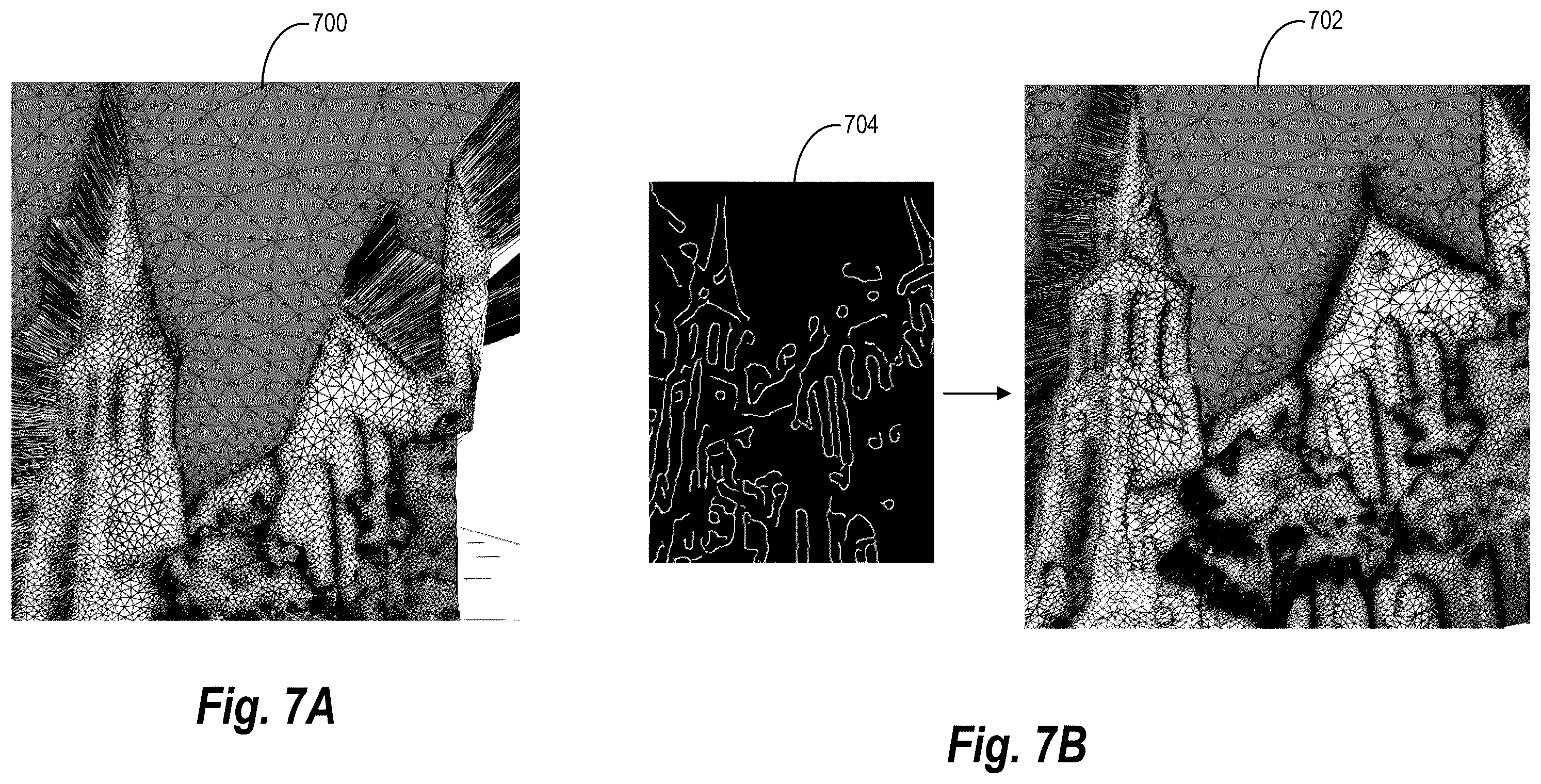Patent US12367626 Figure 7 – Modifying two-dimensional images utilizing three-dimensional meshes of the two-dimensional images