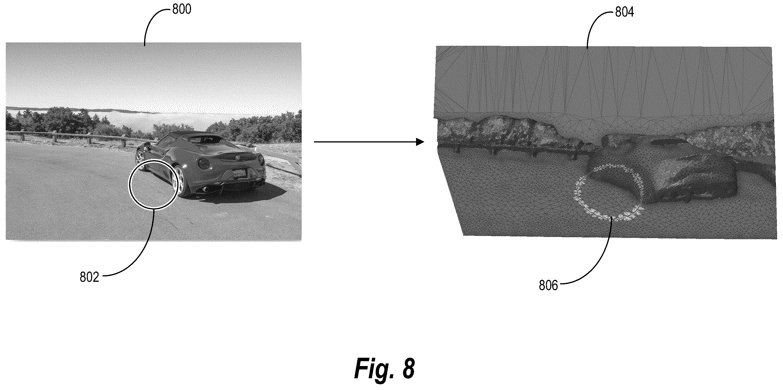 Patent US12367626 Figure 8 – Modifying two-dimensional images utilizing three-dimensional meshes of the two-dimensional images