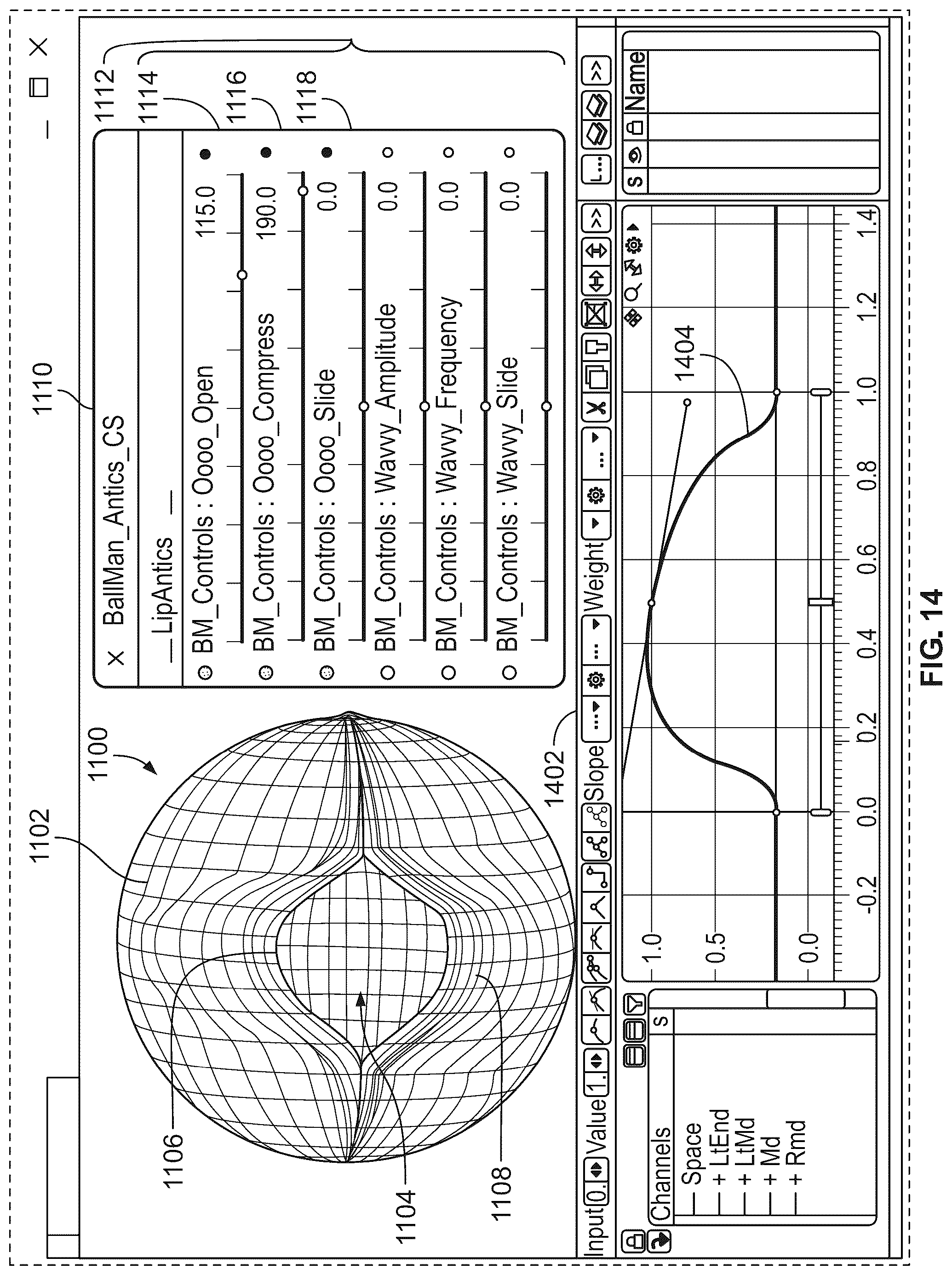Patent US12367631 Figure 14 – Systems and methods for computer animation using an order of operations deformation engine