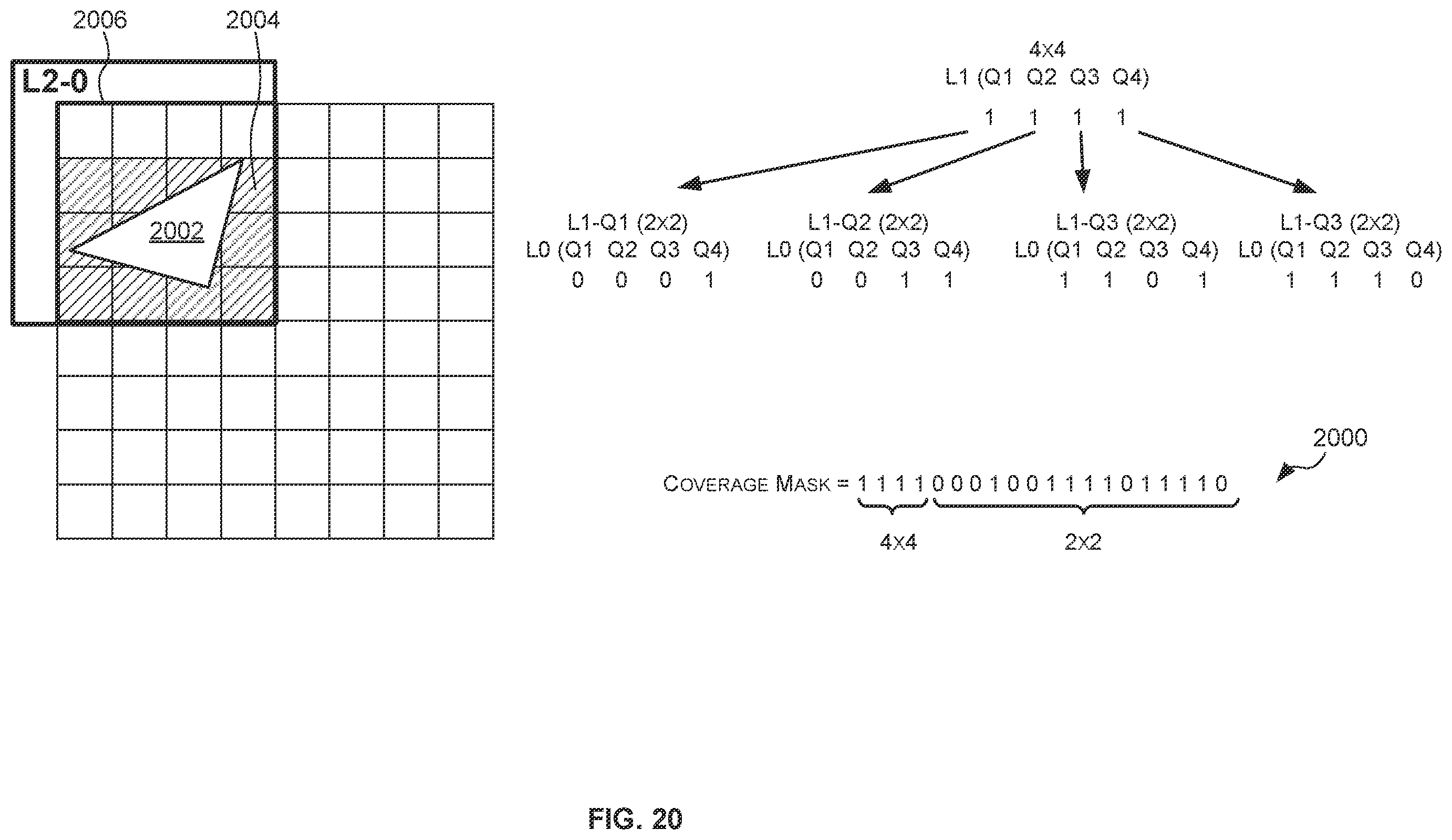 Patent US12367633 Figure 20 – Data structures, methods and tiling engines for hierarchically storing tiling information in a graphics processing system