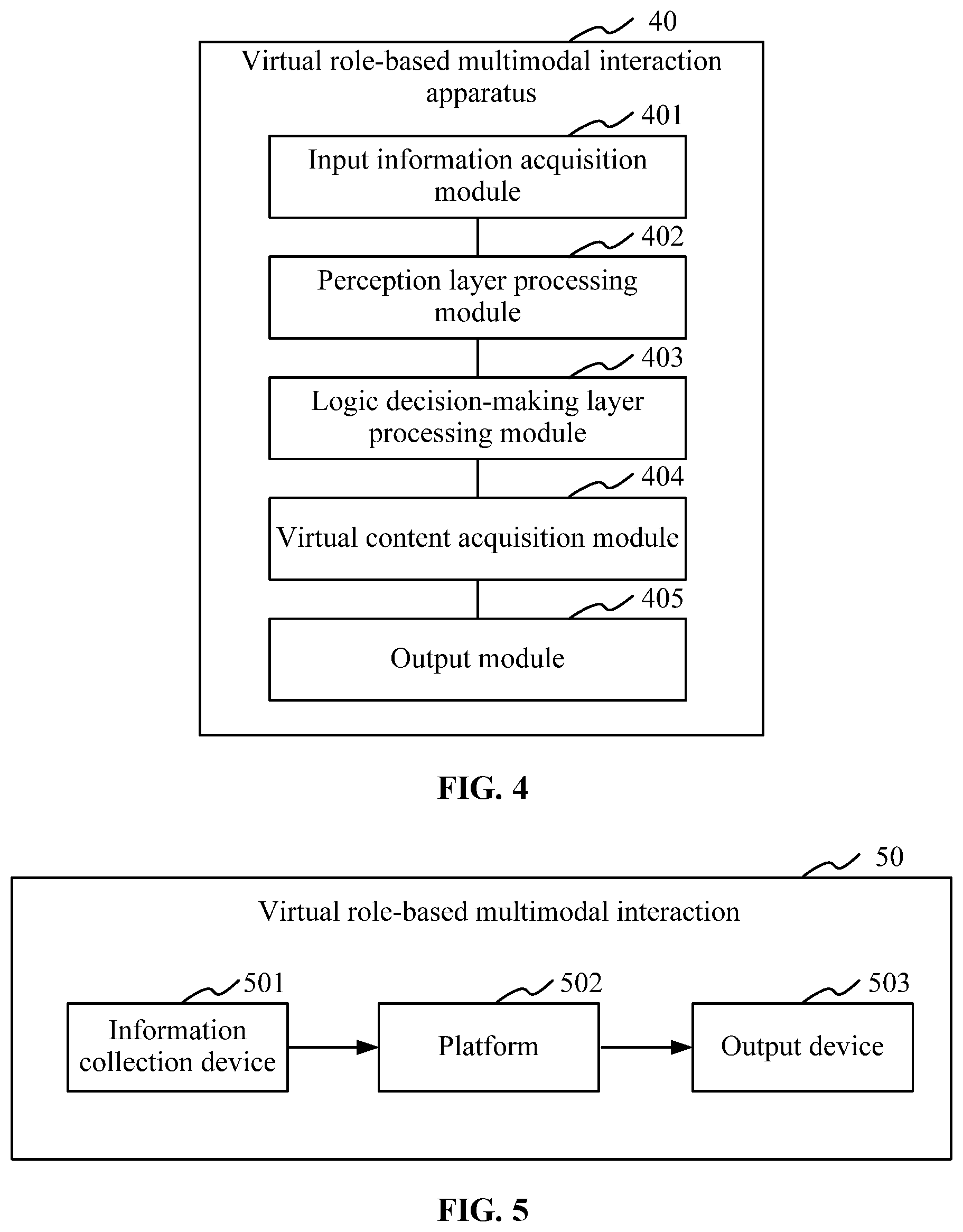Patent US12367640 Figure 4 – Virtual role-based multimodal interaction method, apparatus and system, storage medium, and terminal