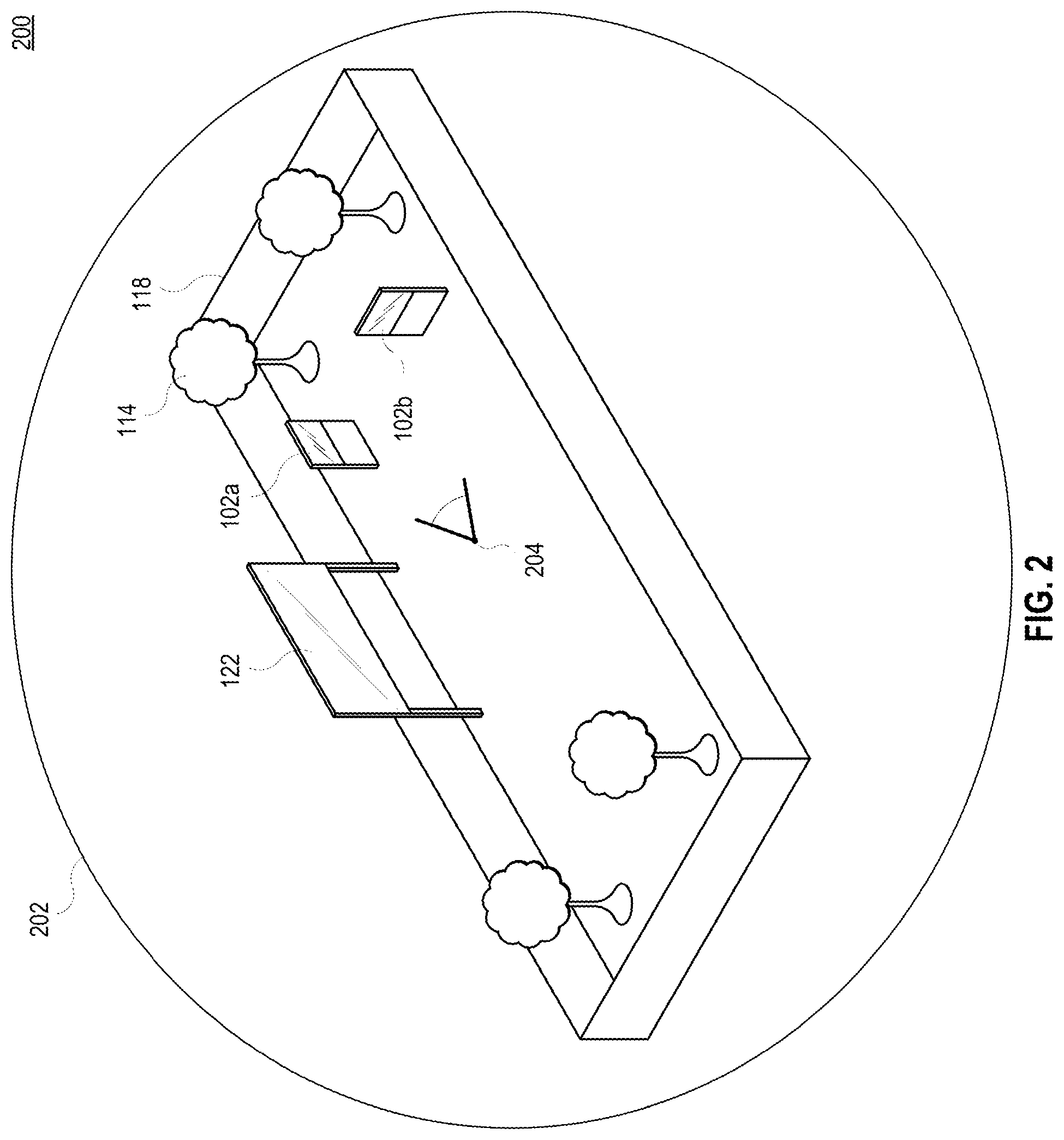 Patent US12367642 Figure 2 – Using optical labels in a virtual environment