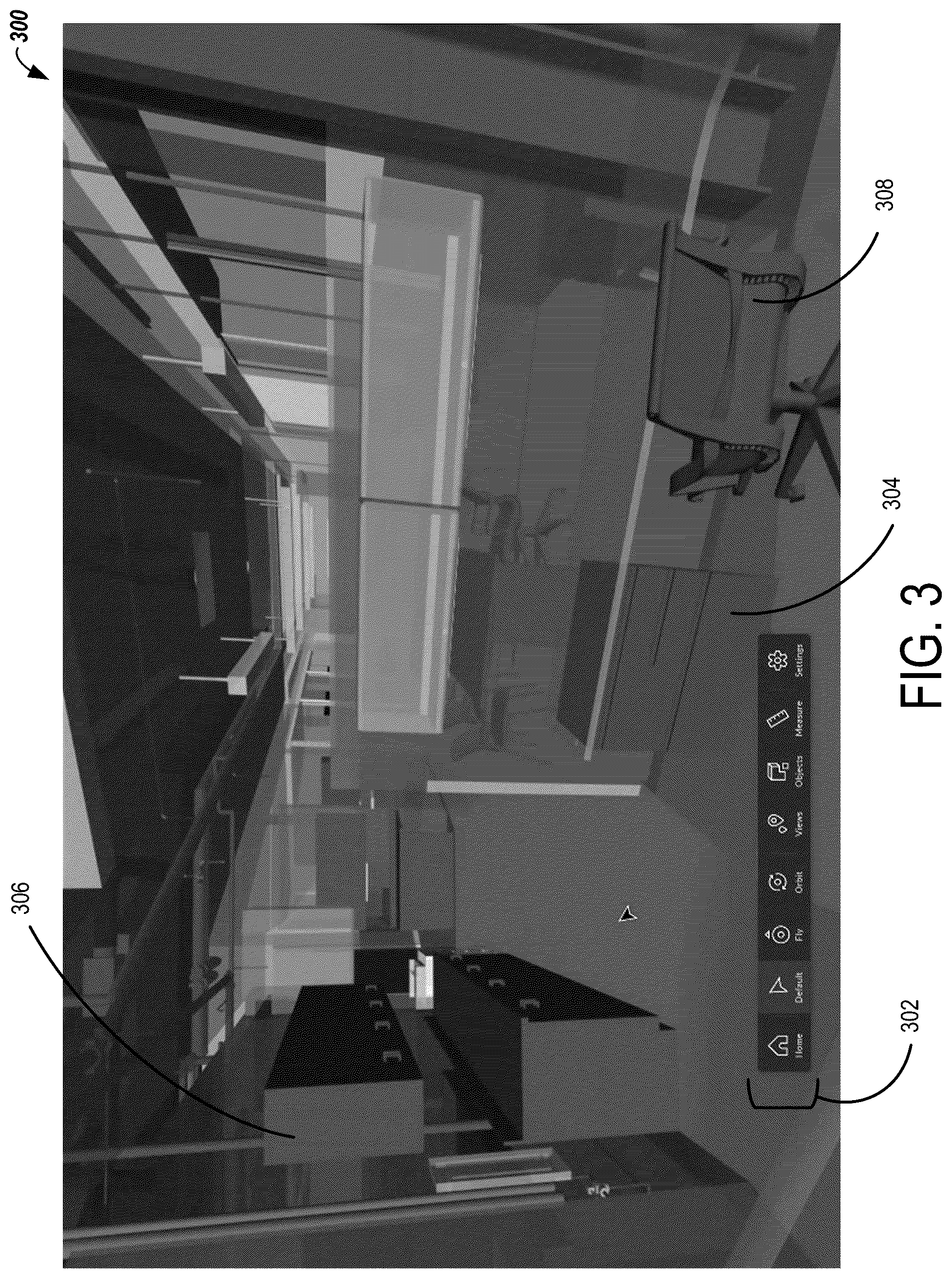 Patent US12367644 Figure 3 – Optimizing distance calculations for objects in three-dimensional views