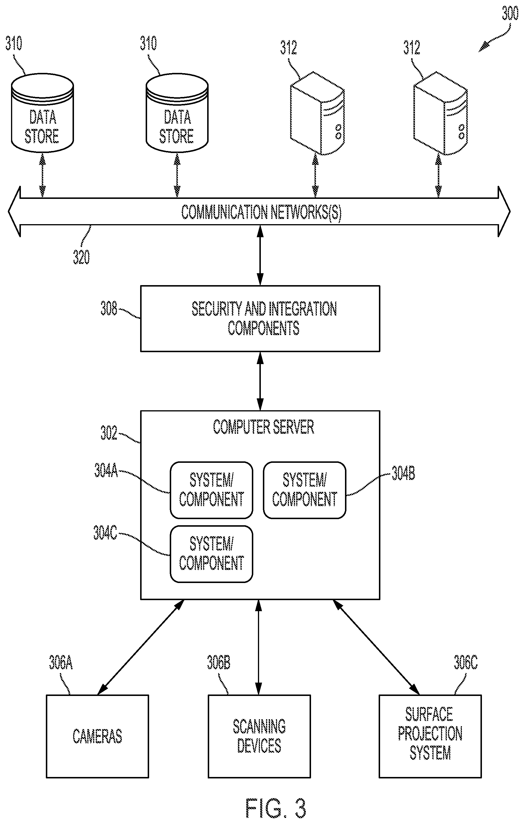 Patent US12367672 Figure 3 – User scanning and one-way augmented reality viewing system