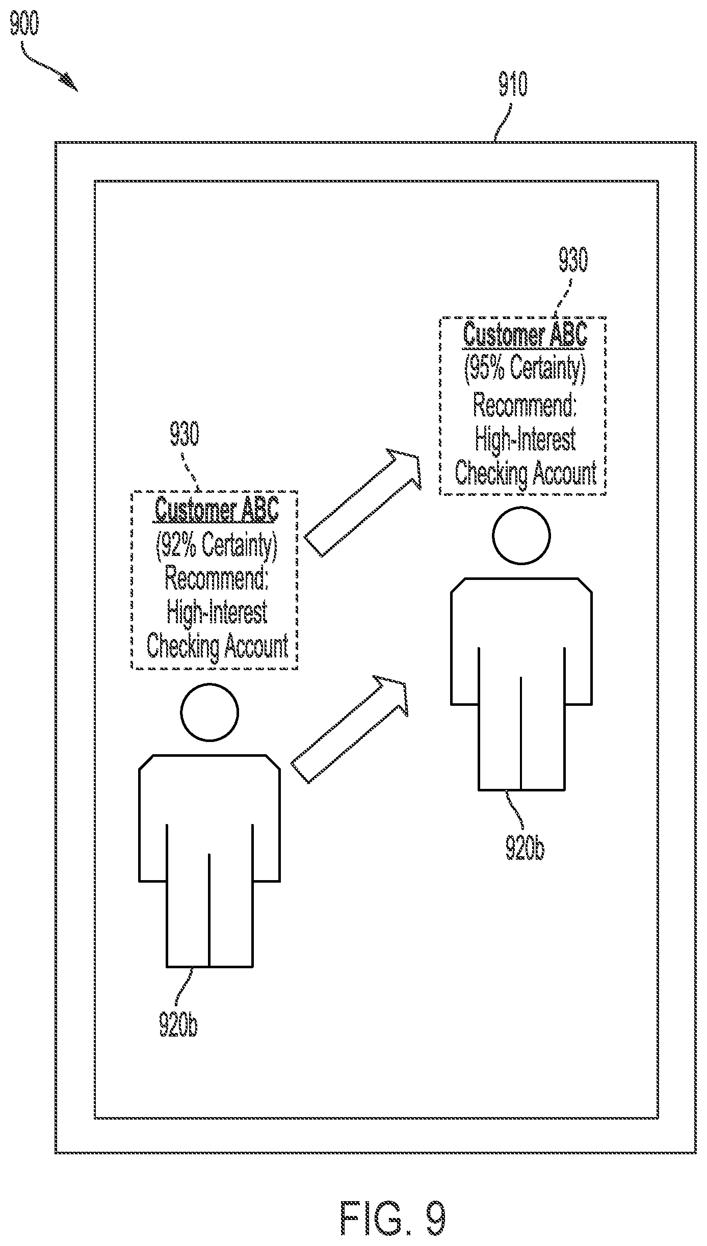 Patent US12367672 Figure 9 – User scanning and one-way augmented reality viewing system