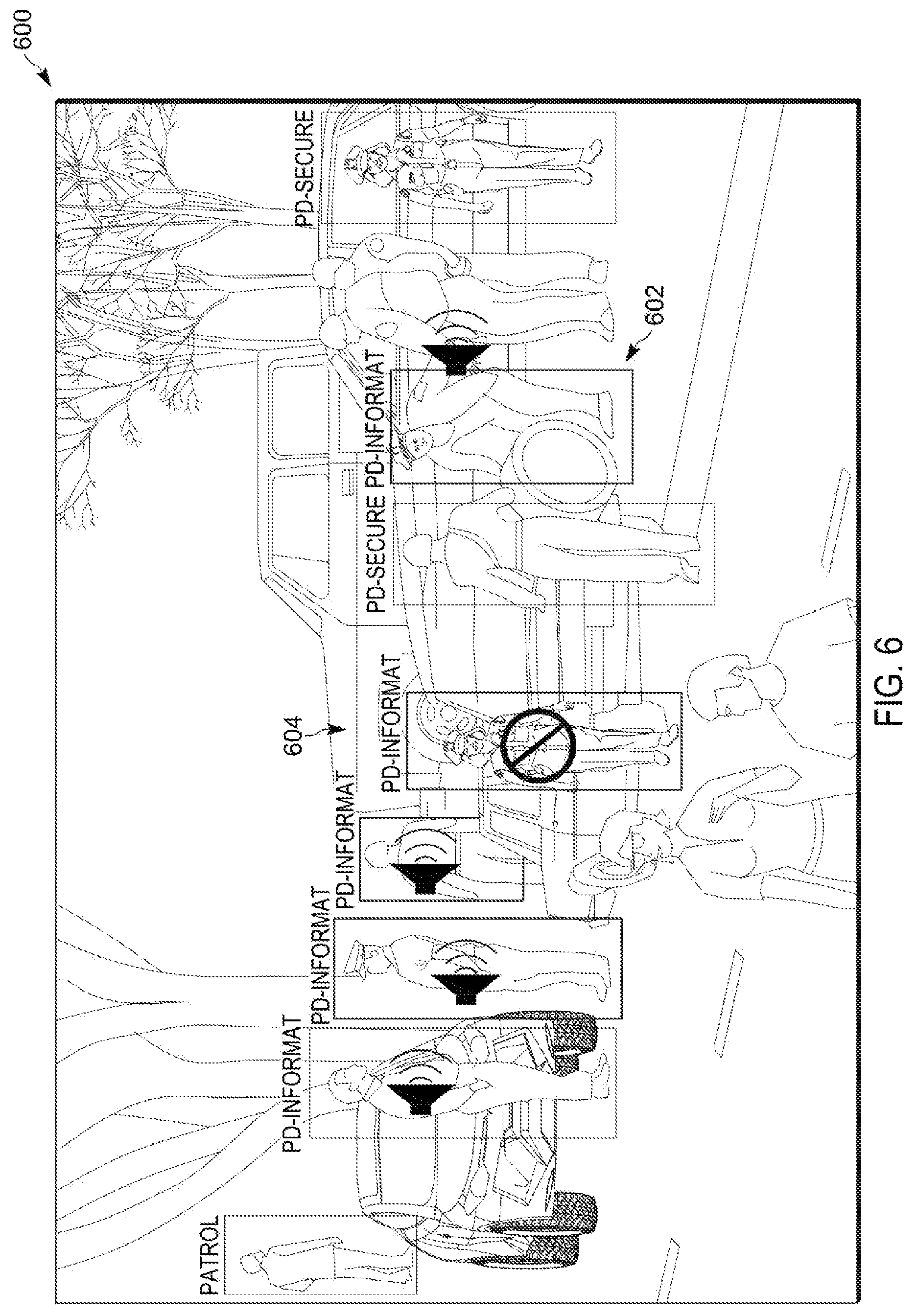 Patent US12367674 Figure 6 – Context based call status tracking for relevant dispatch call participants