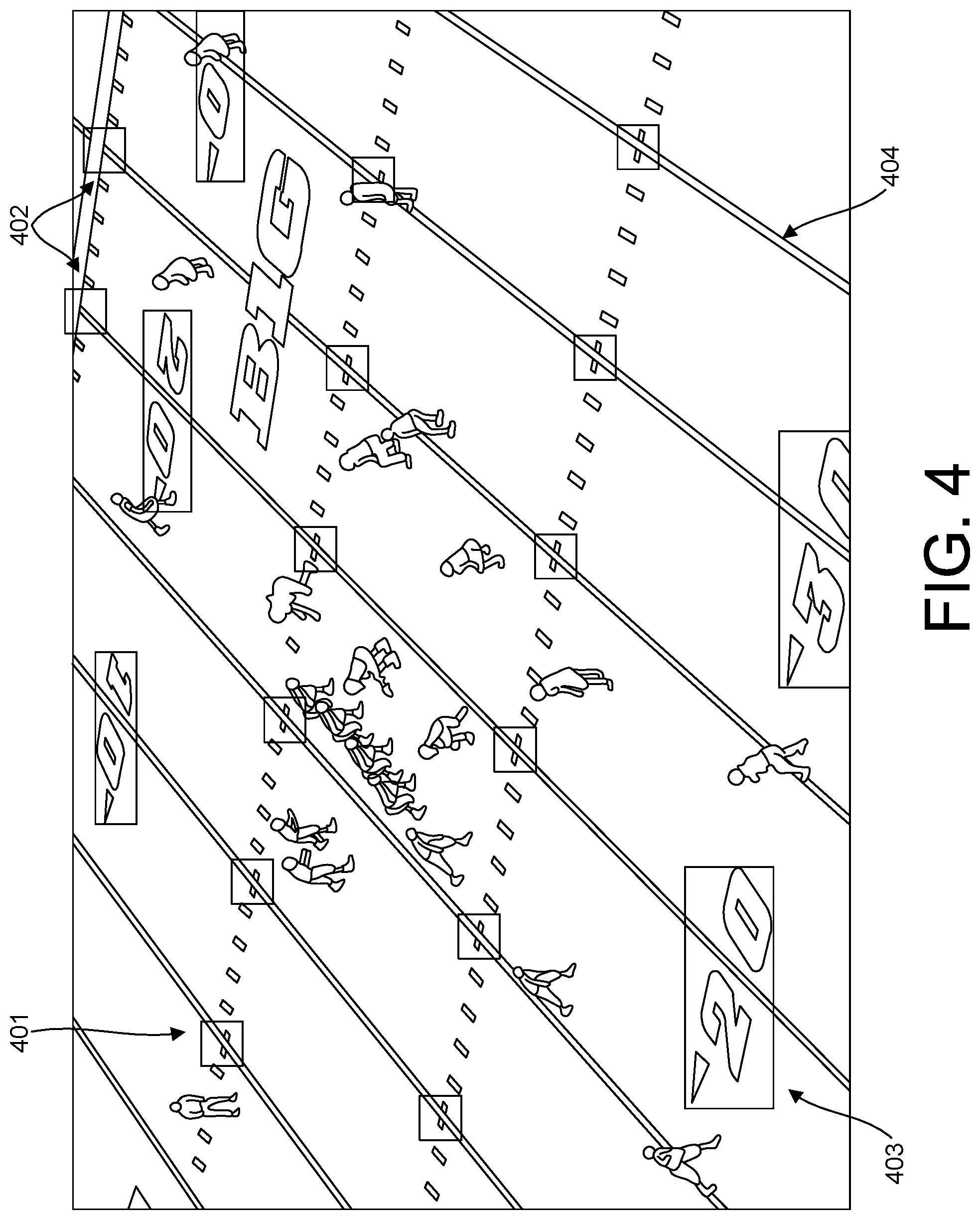 Patent US12367676 Figure 4 – System and method for geolocating players on the field of play within video of American football