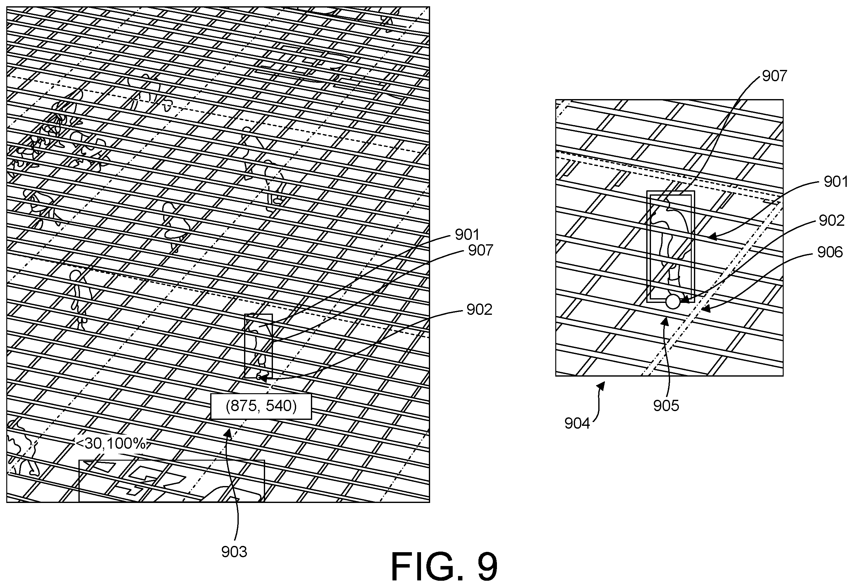 Patent US12367676 Figure 9 – System and method for geolocating players on the field of play within video of American football