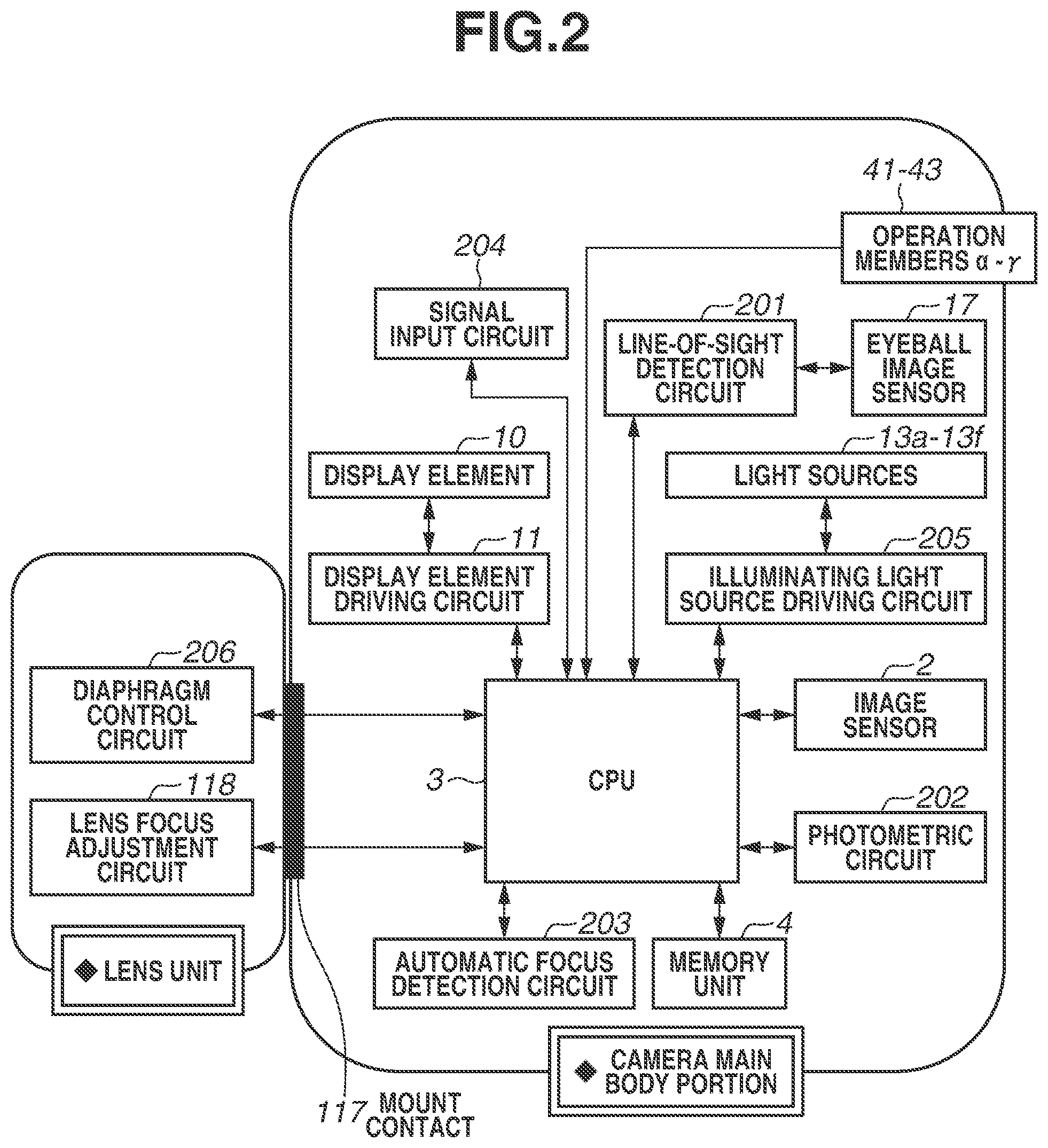 Patent US12367710 Figure 2 – Line-of-sight detection device and control method for controlling the same