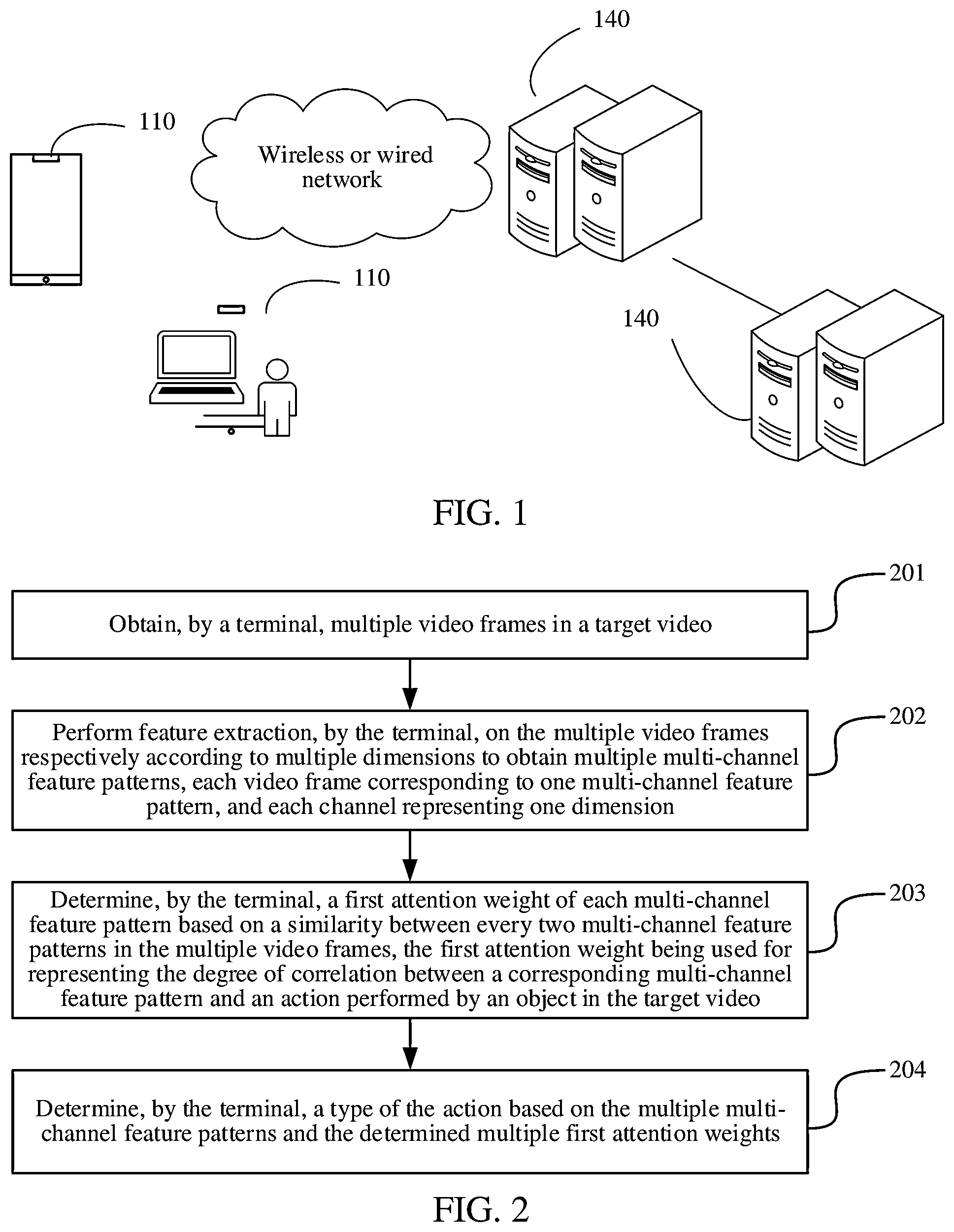 Patent US12367712 Figure 1 – Action recognition method, apparatus and device, storage medium and computer program product