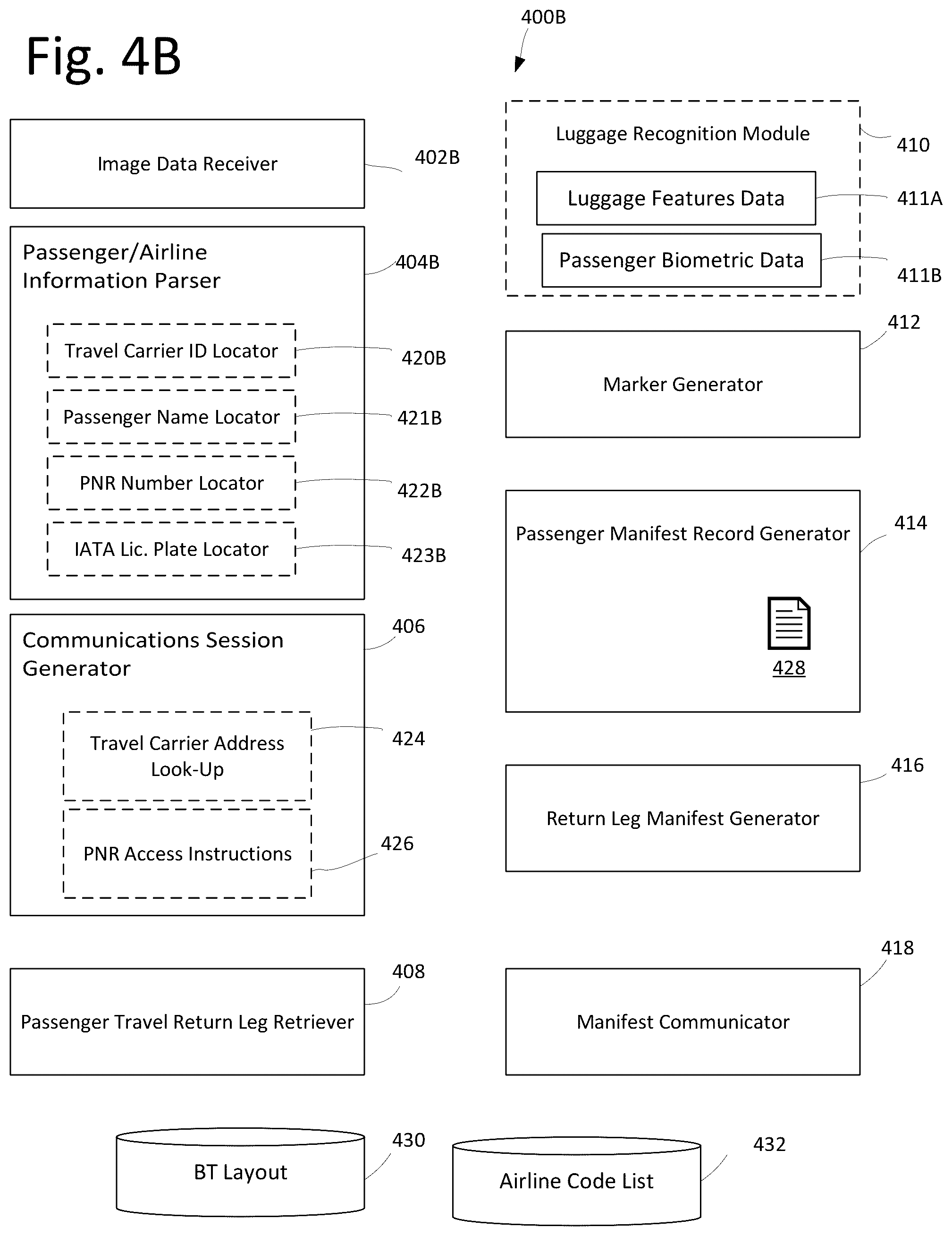 Patent US12367713 Figure 13 – Remote check-in using optical character recognition of bag tag
