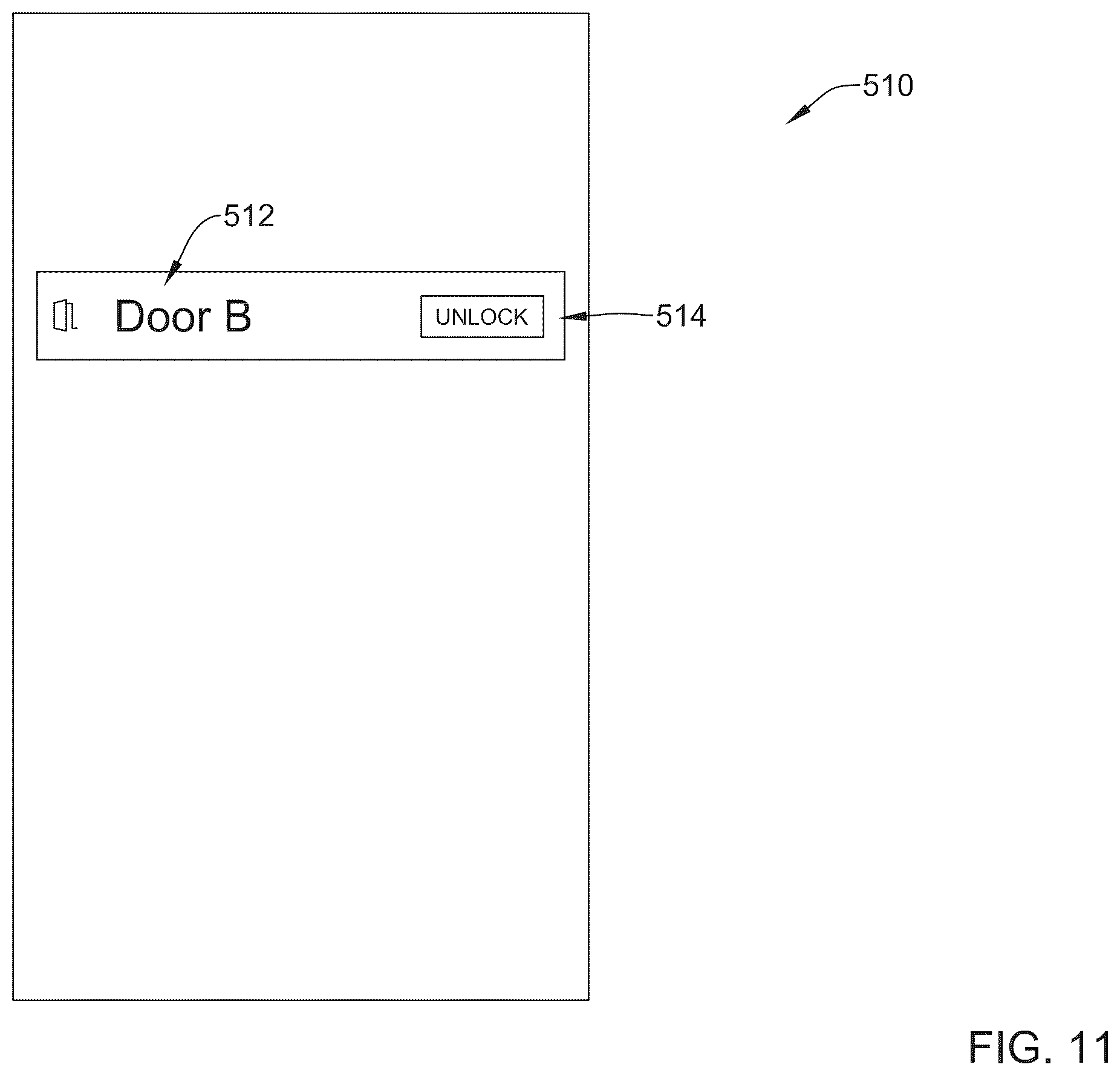 Patent US12367726 Figure 11 – Building access using a mobile device