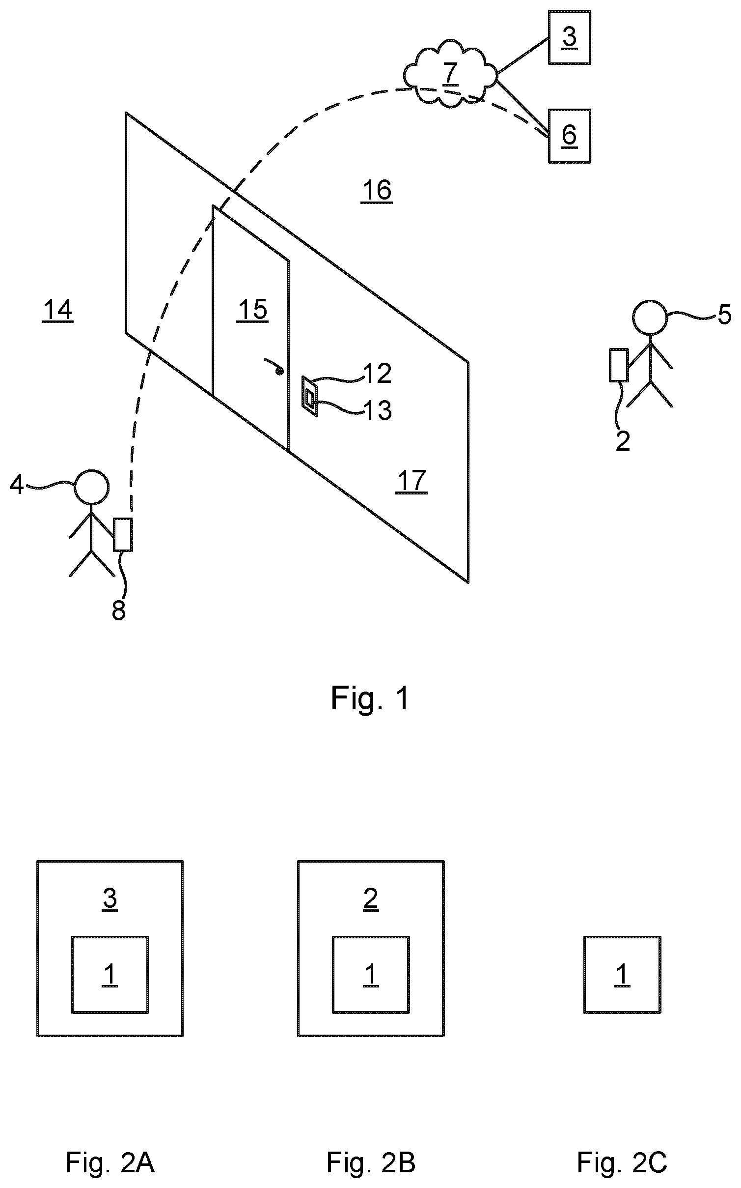 Patent US12367727 Figure 1 – Enabling access using a temporary passcode