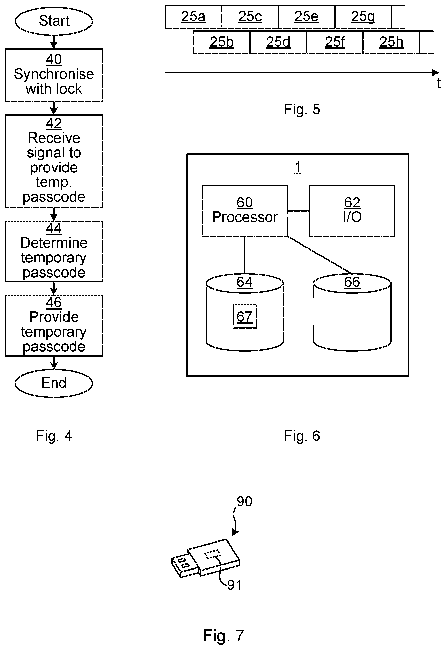 Patent US12367727 Figure 3 – Enabling access using a temporary passcode