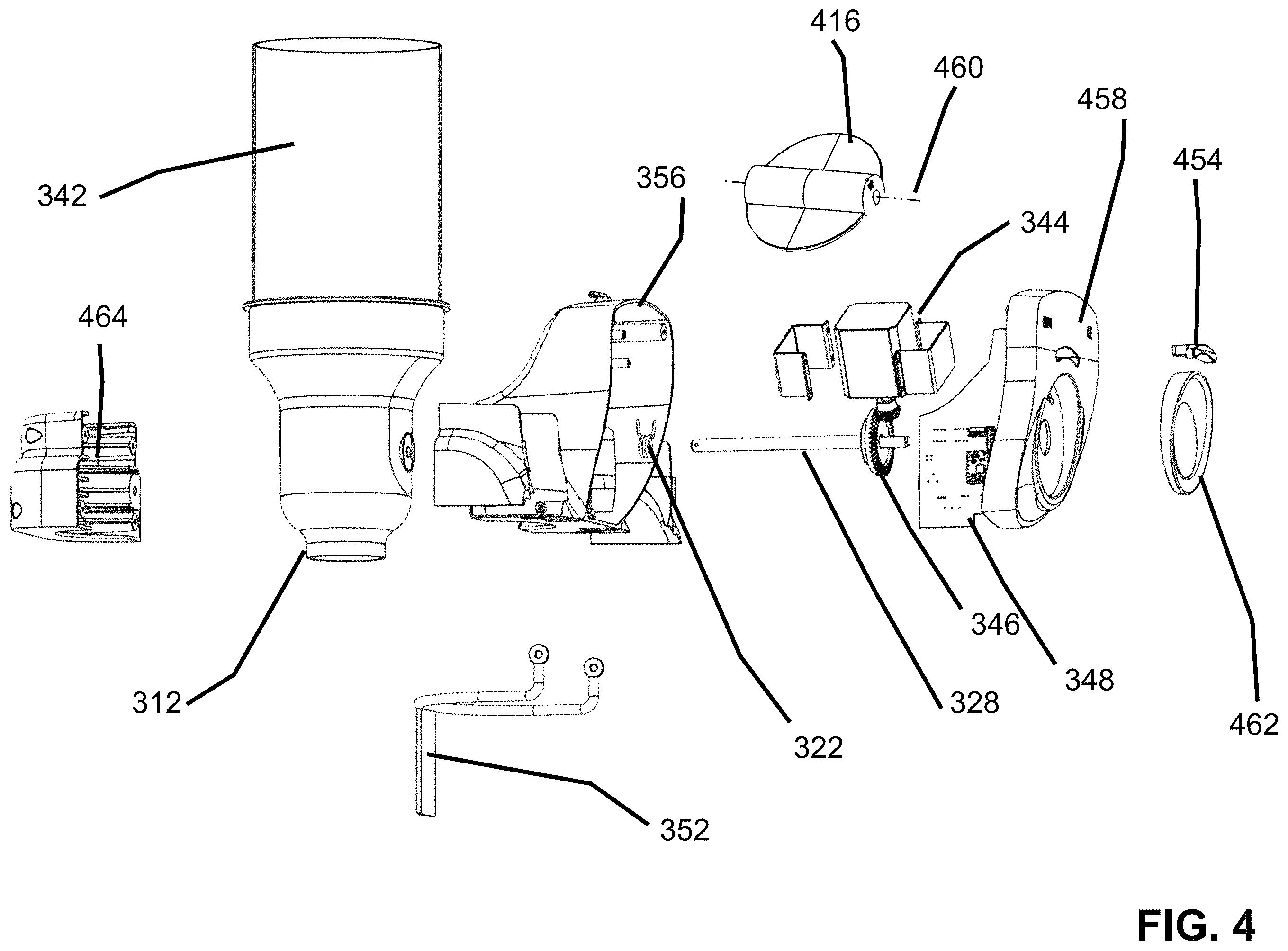 Patent US12367731 Figure 5 – Electric portion controlled dry food dispenser