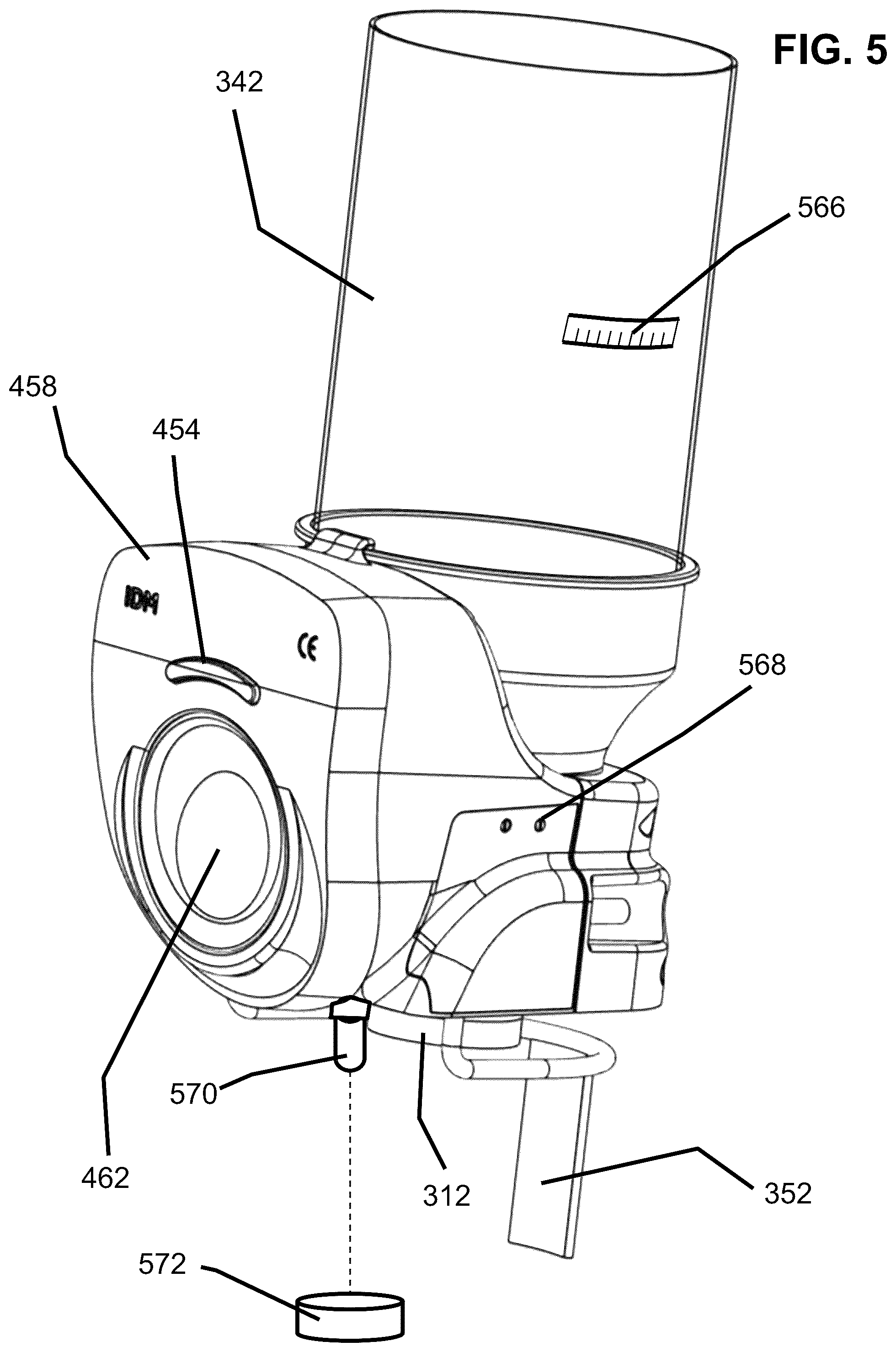 Patent US12367731 Figure 6 – Electric portion controlled dry food dispenser
